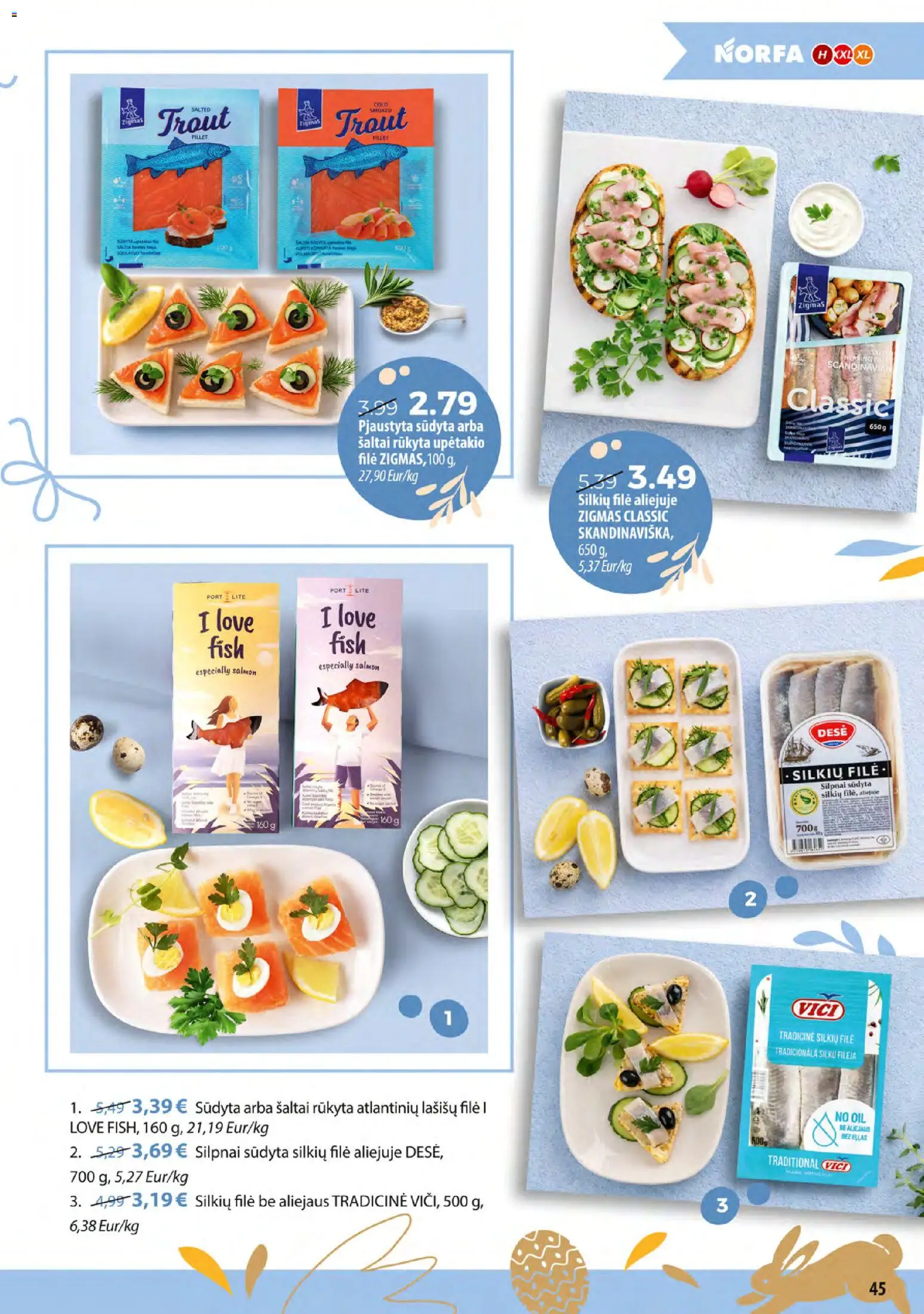 NORFA akcijos nuo 24.03.2026 | Puslapis: 45 | Prekių: Silkių filė