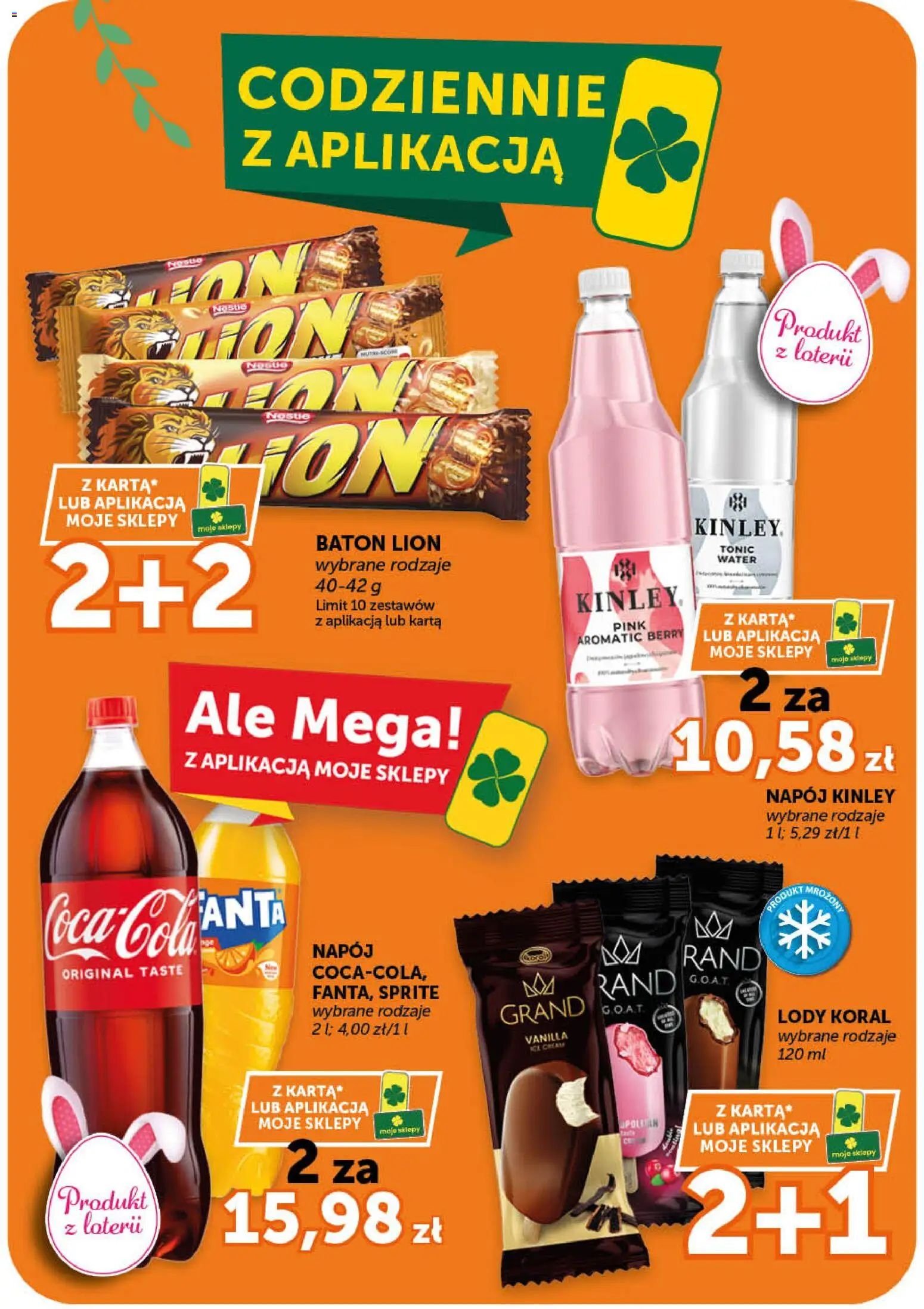 Euro Sklep gazetka - Market od 19.03.2026 | Strona: 15 | Produkty: Sprite, Baton, Lody koral, Lody