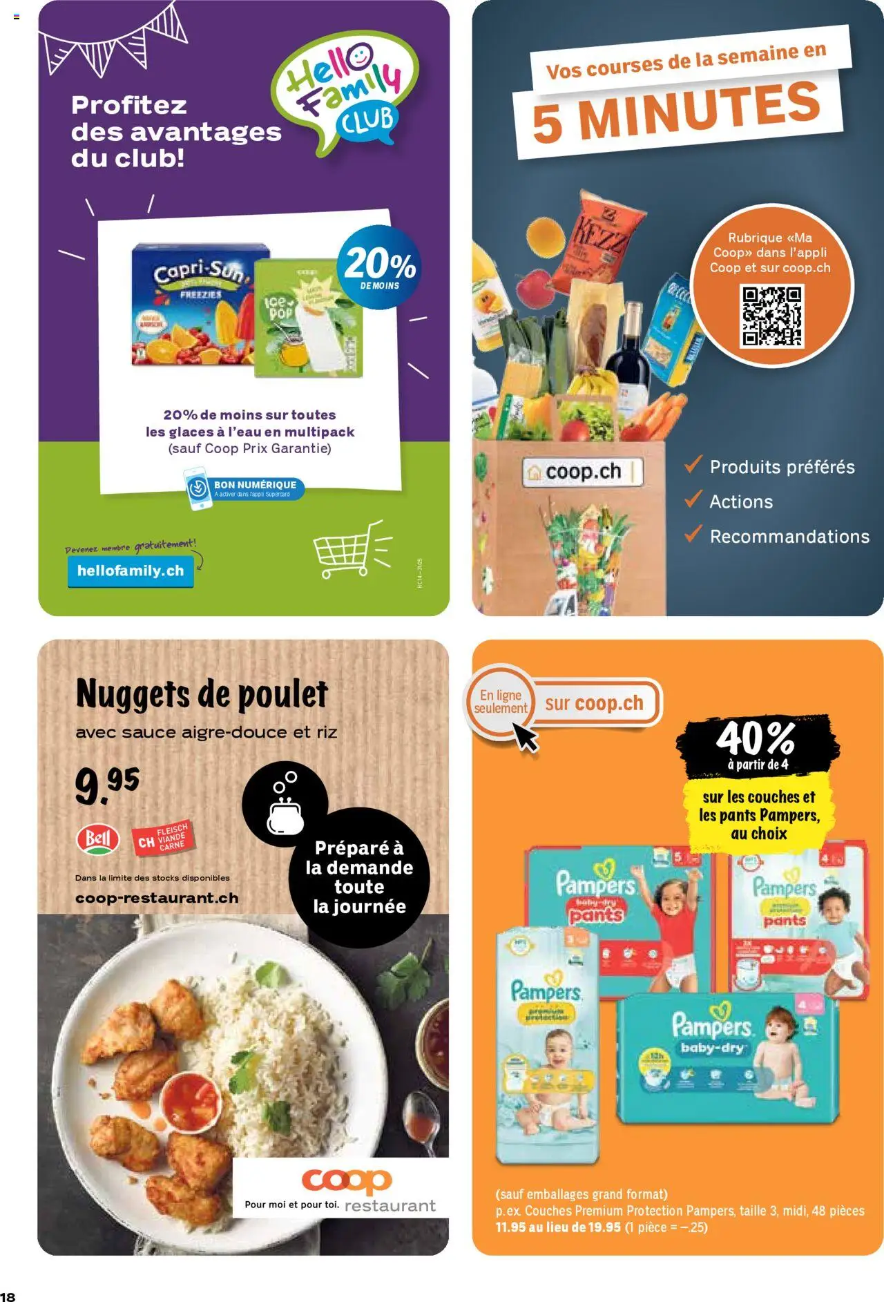 Coop - Les actions de la semaine ab 31.07.2025 | Seite: 18 | Produkte: Pampers