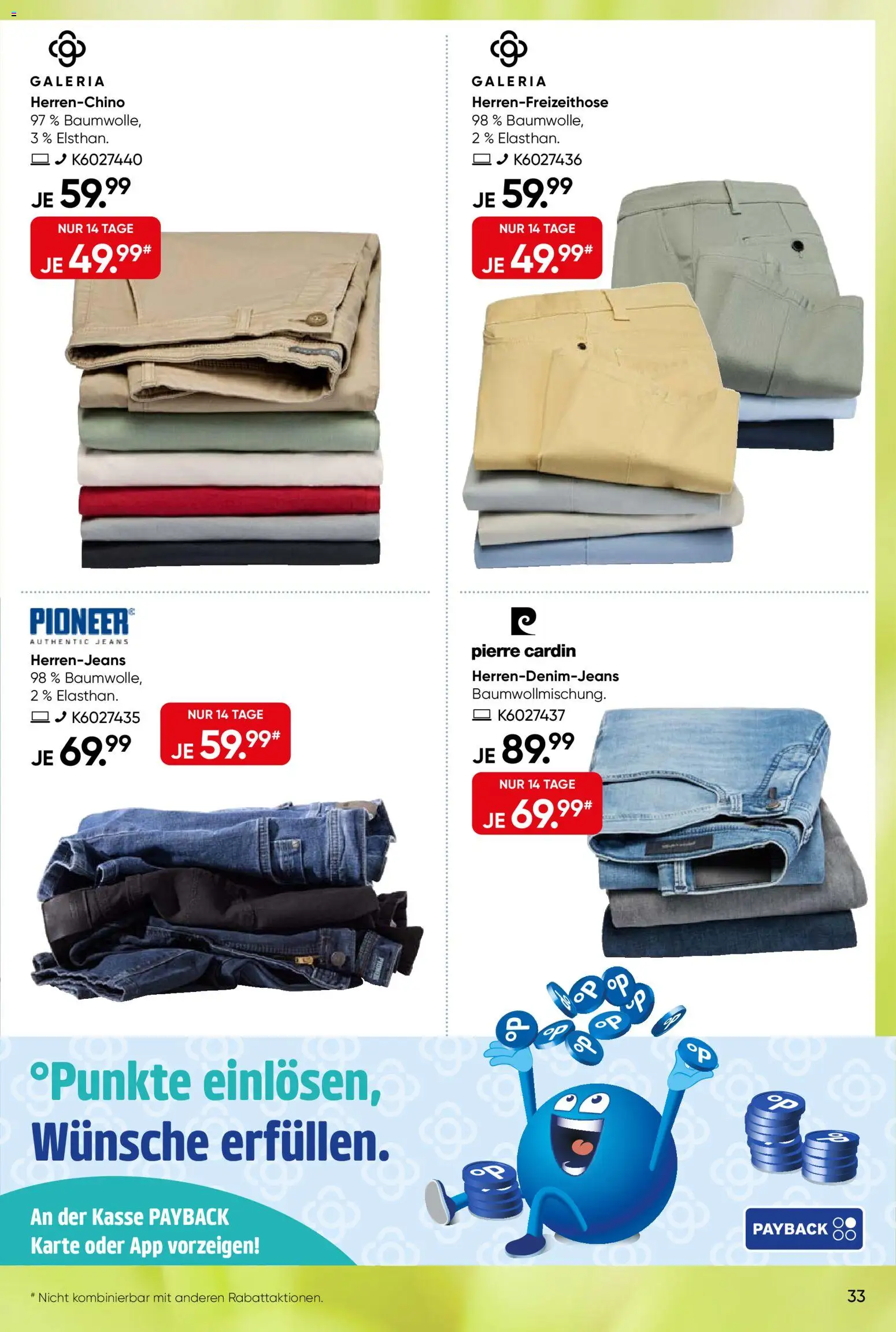 Galeria Karstadt Kaufhof Prospekt 	 – gültig ab 30.03.2026 | Seite: 33 | Produkte: Jeans