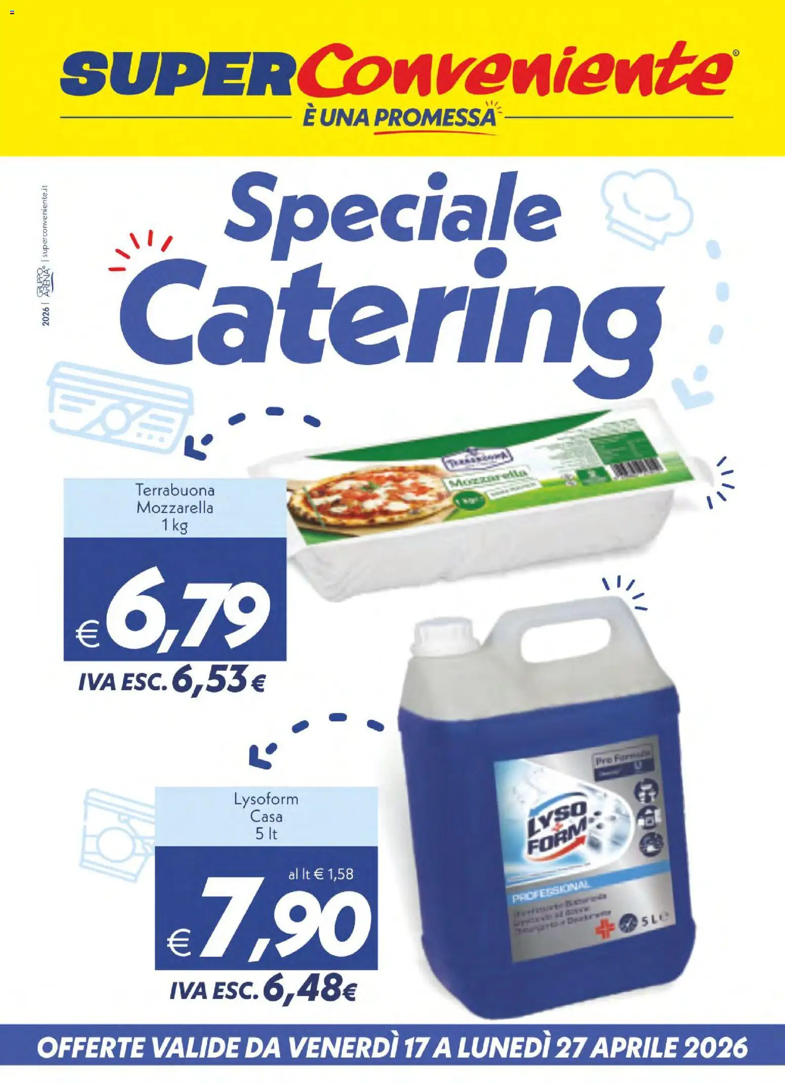 Volantino SuperConveniente del 17.04.2026 | Pagina: 1 | Prodotti: Mozzarella
