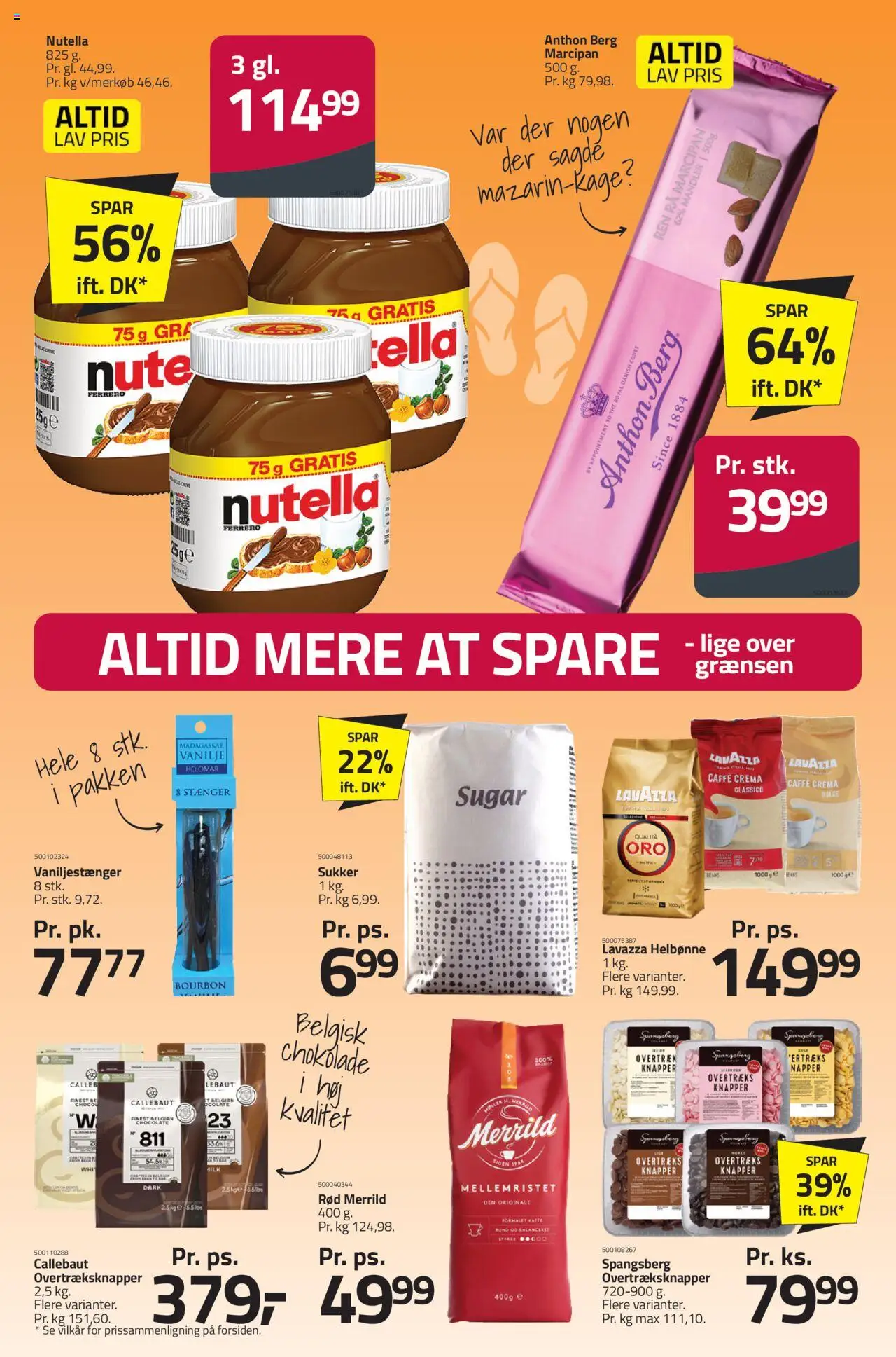 Fleggaard Tilbudsavis gyldig fra 06.08.2025 | Side: 38 | Produkter: Chokolade, Bourbon, Marcipan, Sukker