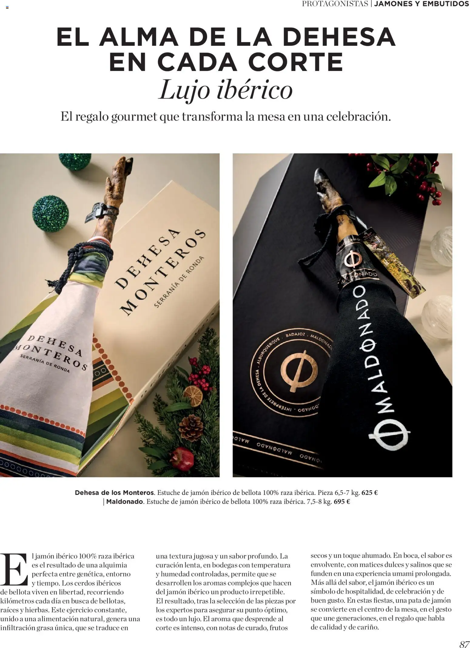 El Corte Inglés ofertas │ válido desde el 19.11.2025 | Página: 87 | Productos: Jamón ibérico, Jamón, Νυχτικό, Mesa