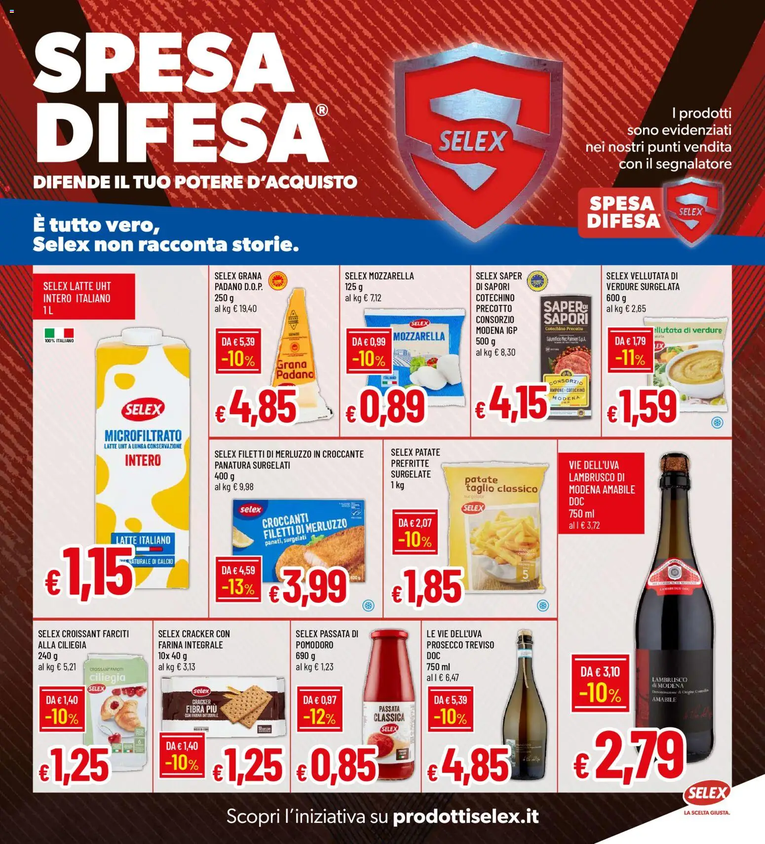 Volantino Galassia del 02.01.2026 | Pagina: 13 | Prodotti: Prosecco, Mozzarella, Pomodoro, Croissant