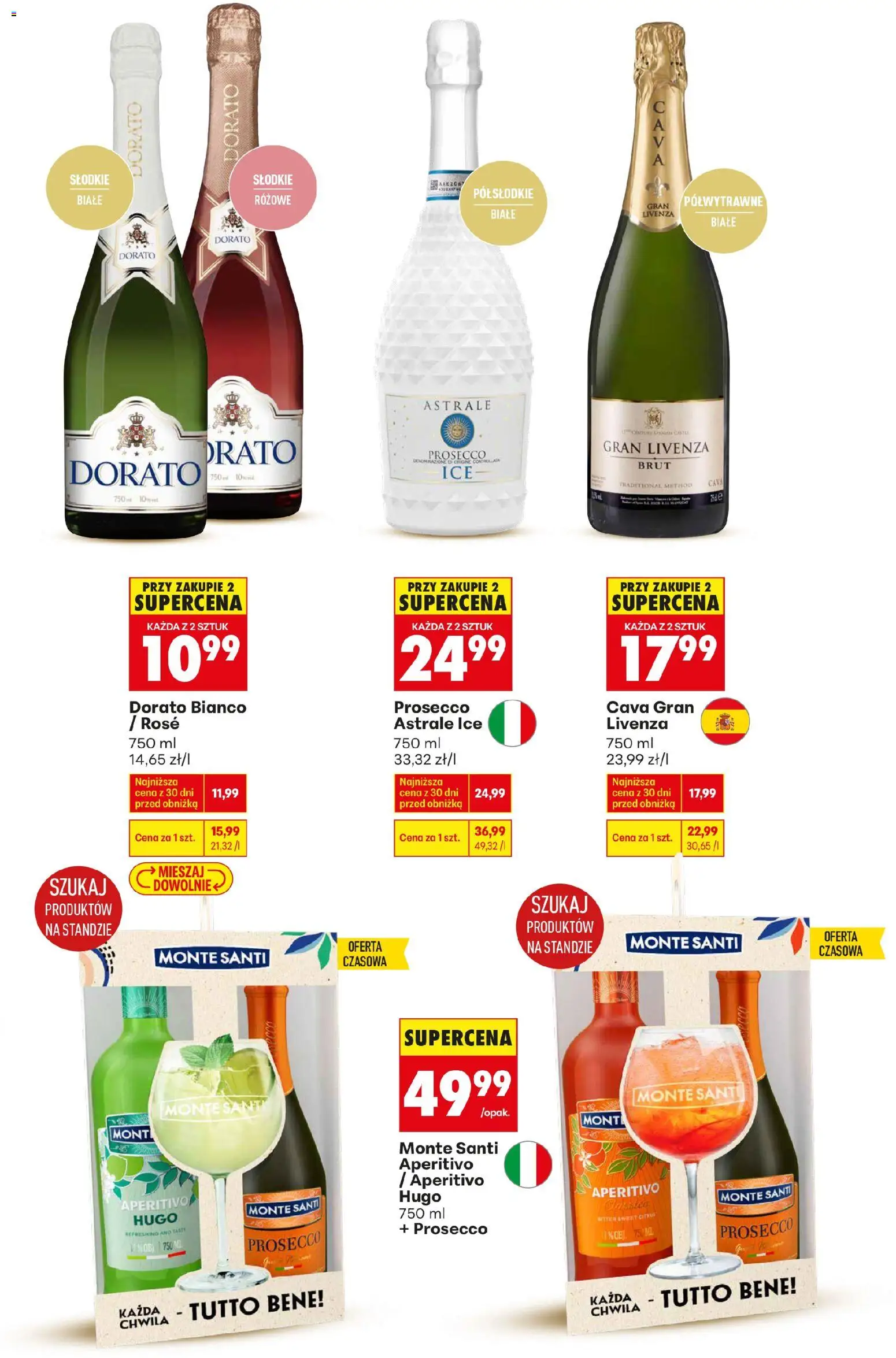 Biedronka gazetka - Czas na toast od 27.12.2025 | Strona: 33 | Produkty: Monte Santi, Prosecco