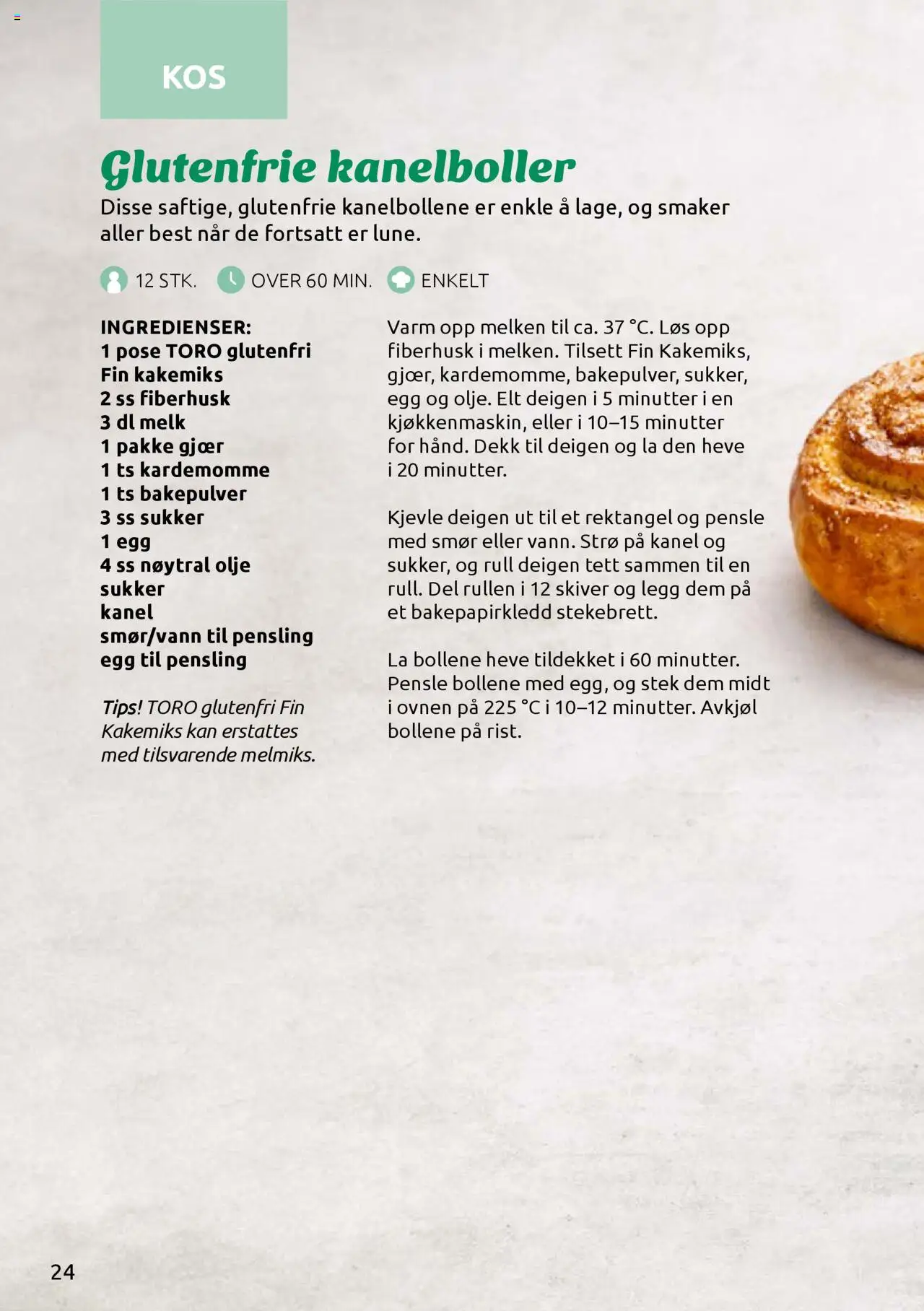  | Side: 24 | Produkter: Smør, Olje, Bakepulver, Strandväska