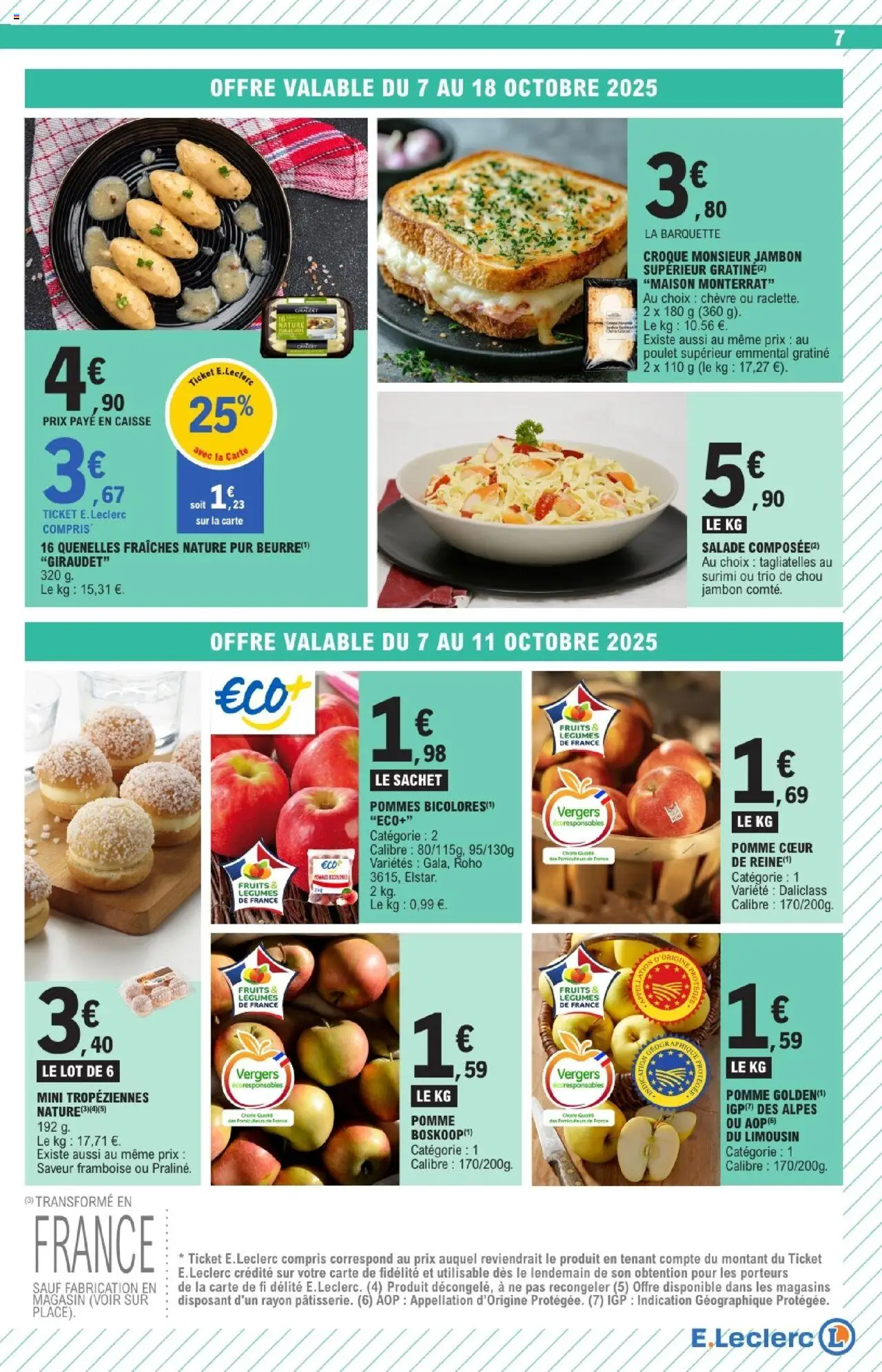 {H1} | Page: 7 | Produits: Framboise, Beurre, Jambon, Pommes