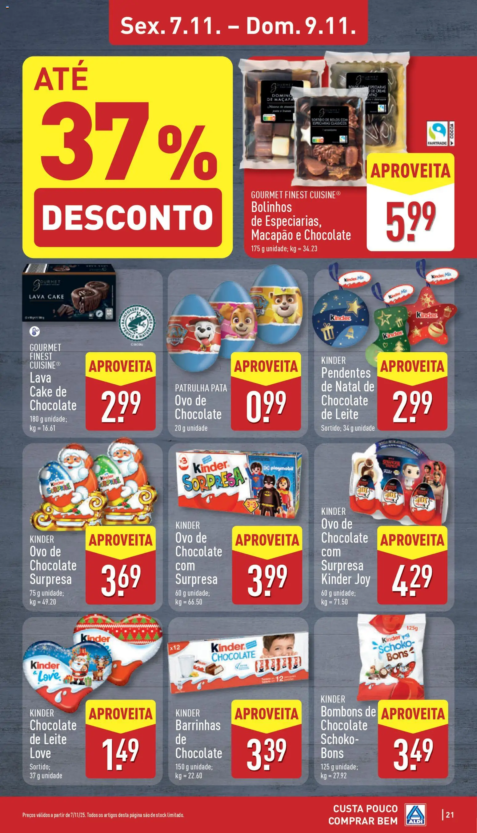 Aldi folheto │ válido de 03.11.2025 | Página: 21 | Produtos: Leite, Chocolate, Creme