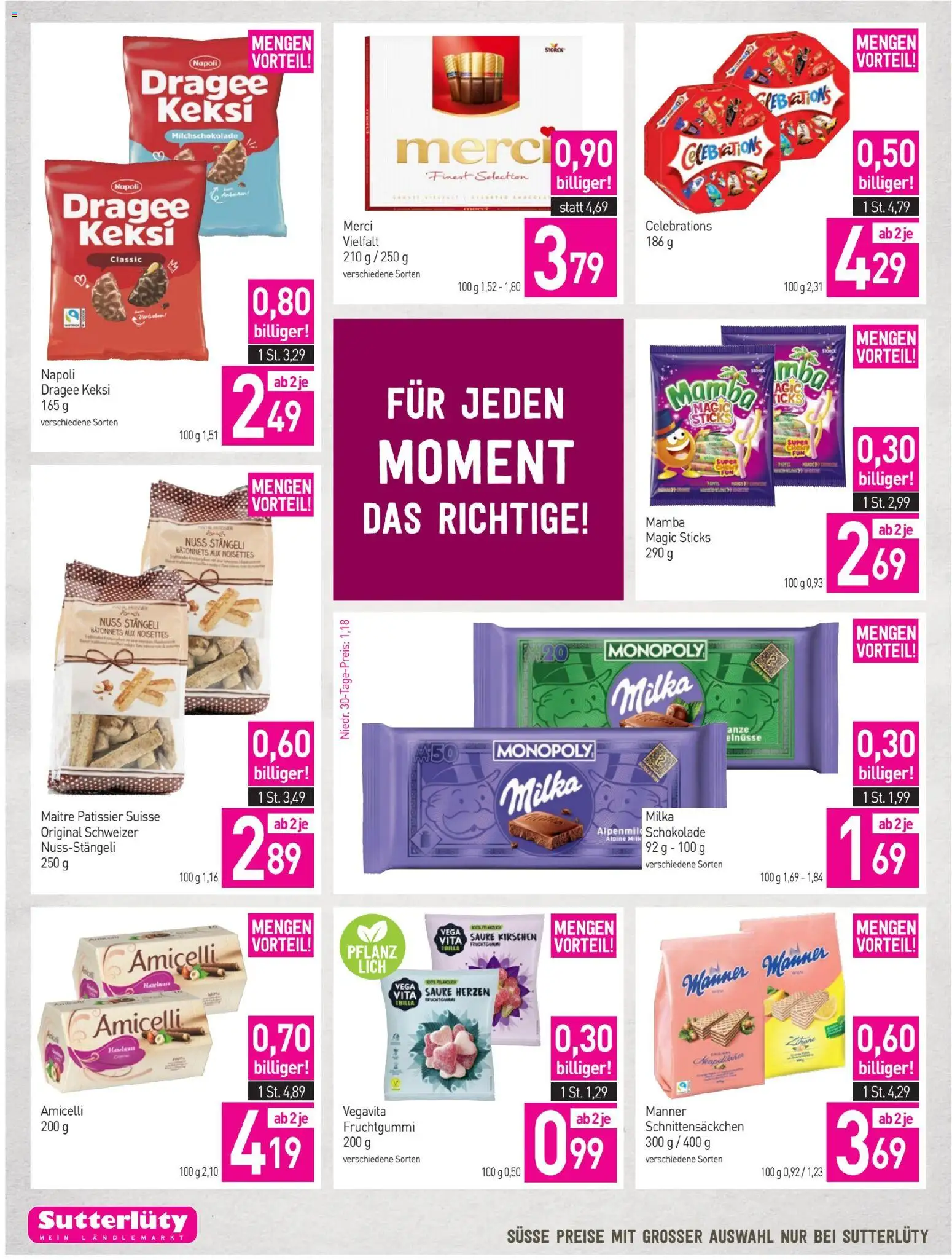 Sutterlüty Flugblatt gültig ab 30.04.2026 | Seite: 14 | Produkte: Schokolade