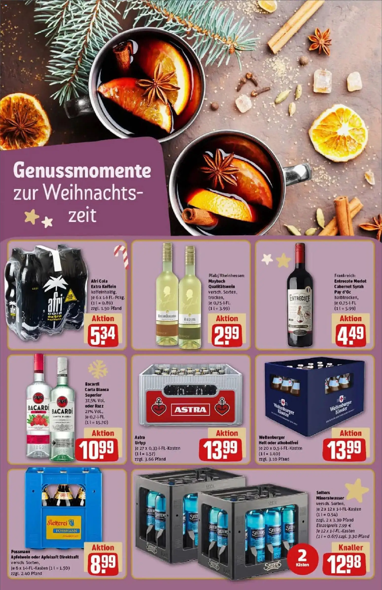 Rewe prospekt Reichelsheim	 – gültig ab 07.12.2025 | Seite: 17 | Produkte: Bacardi, Rum, Merlot, Apple