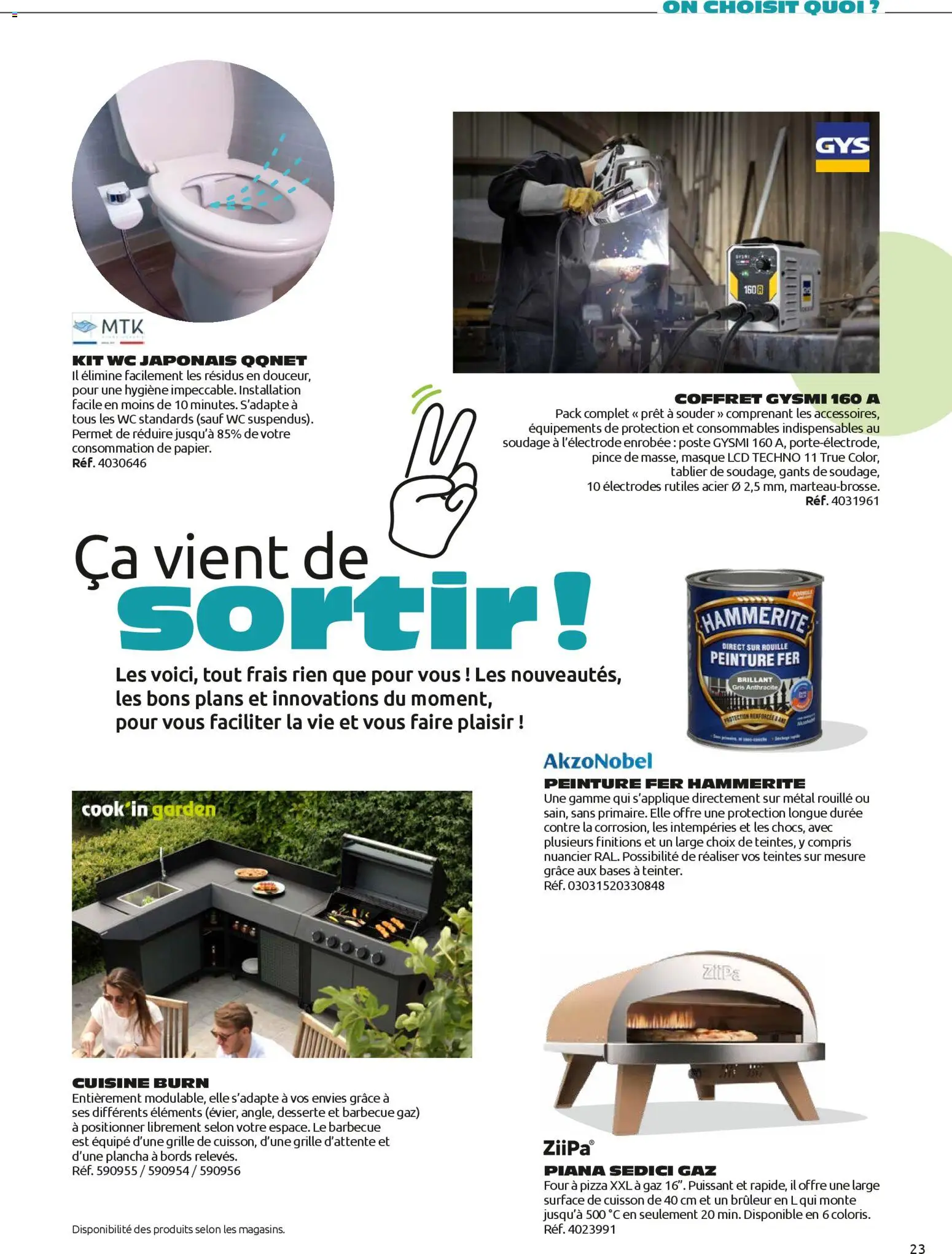 {H1} | Page: 23 | Produits: Plancha, Tablier, Barbecue, Pizza