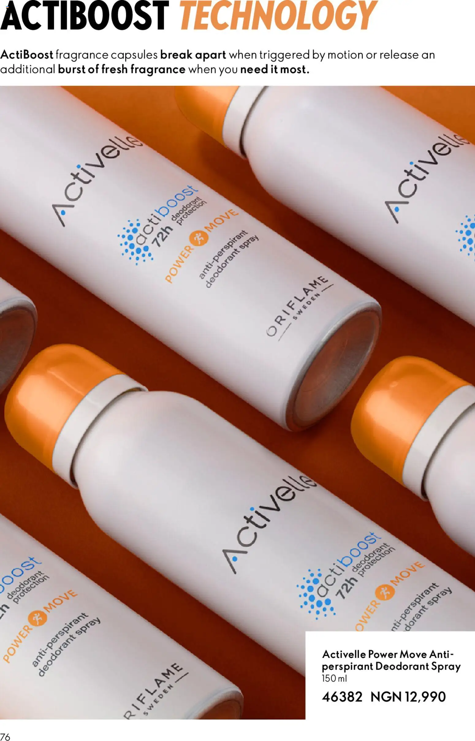 Oriflame Catalogue 2/2026 valid from 01.04.2026 | Page: 76 | Products: Čokoladni napitci, Deodorant, Fragrance, Antiperspirant