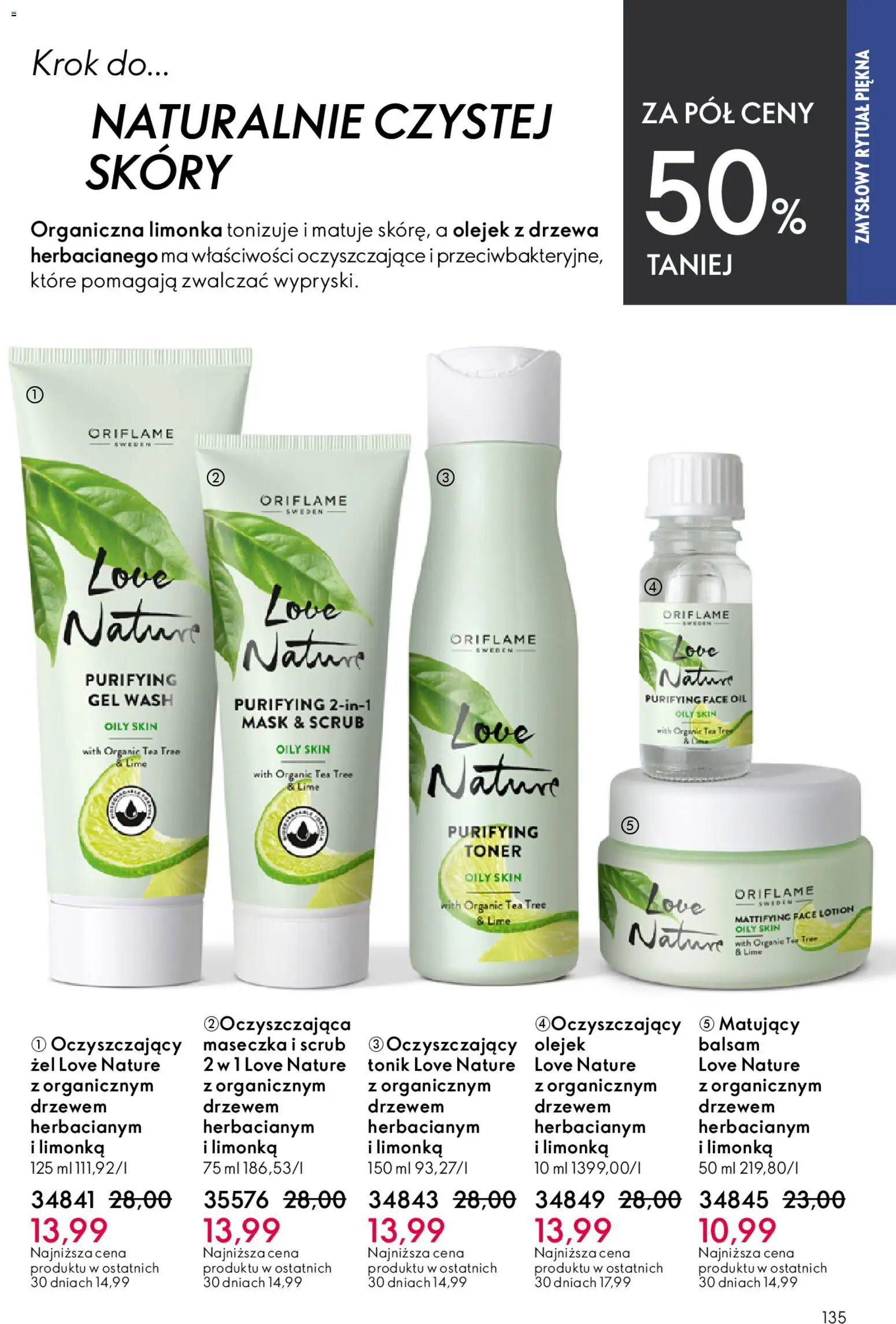 Oriflame Katalog 6 2026 od 15.04.2026 | Strona: 135 | Produkty: Limonka, Toner, Lotion, Tonik