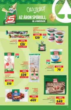 Spar Saját márka katalógus - amely érvényes a következő dátumtól: 21.01.2026 | Oldal: 5 | Termékek: Knäckebrot, Tej, Joghurt