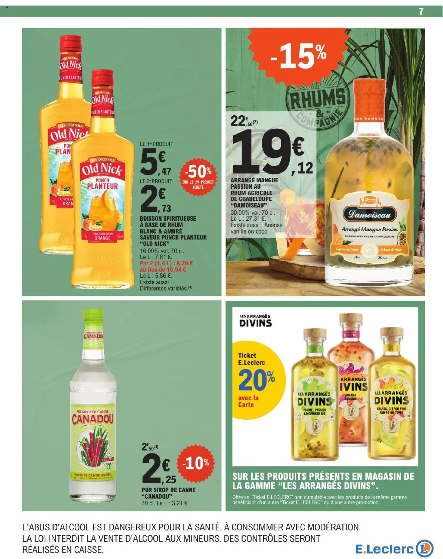 {H1} | Page: 7 | Produits: Citron, Sucre, Mangue, Orange