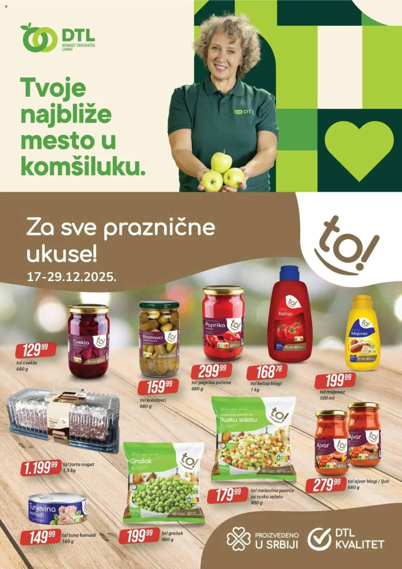 Tekijanka katalog - važi od 17.12.2025 | Strana: 1 | Proizvode: Majonez, Cvekla, Grašak, Torta