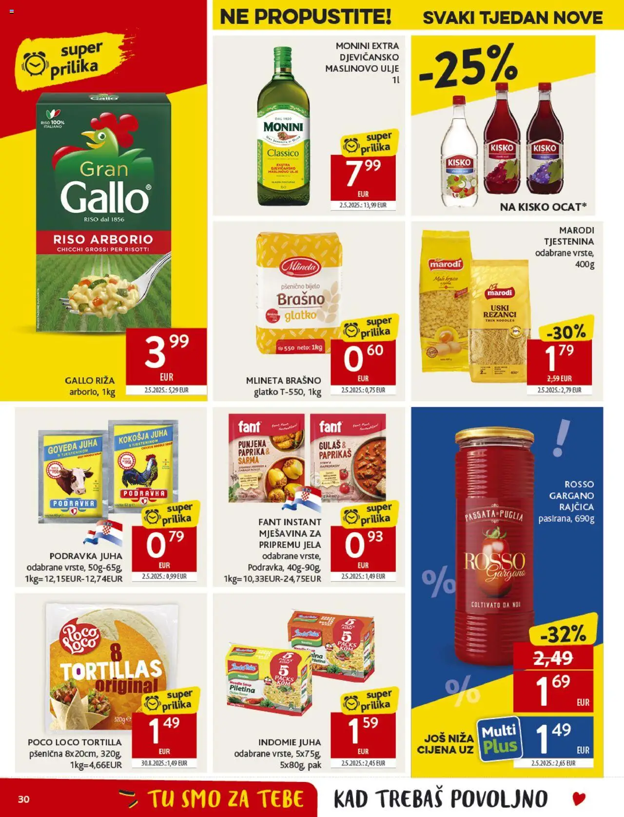 Konzum HR akciós ujság - amely érvényes a következő dátumtól: 17.09.2025 | Oldal: 30 | Termékek: Tortilla
