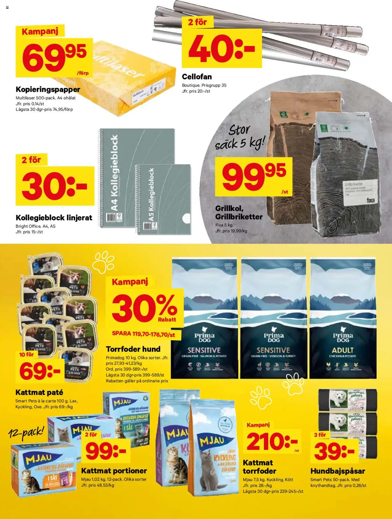 City Gross reklamblad aktuell från 11.08.2025 | Sida: 7 | Produkter: Galler, Kopieringspapper, Kattmat