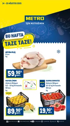 14.08.2025 tarihinden itibaren geçerli olan Metro kataloğu önizlemesi