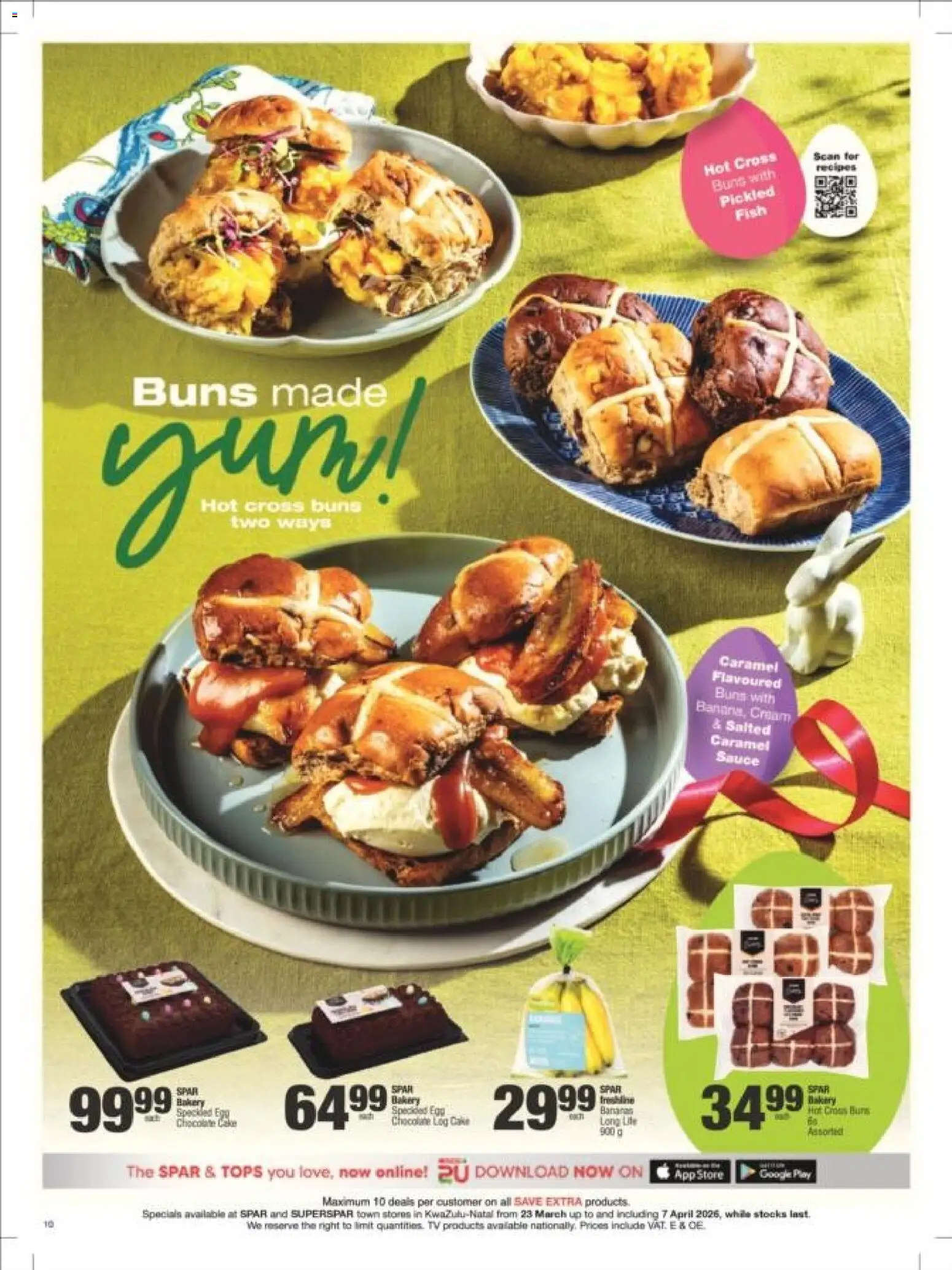New Superspar catalogue – valid from 23.03.2026 | Page: 10 | Products: Cake, Buns, Fish, Caramel
