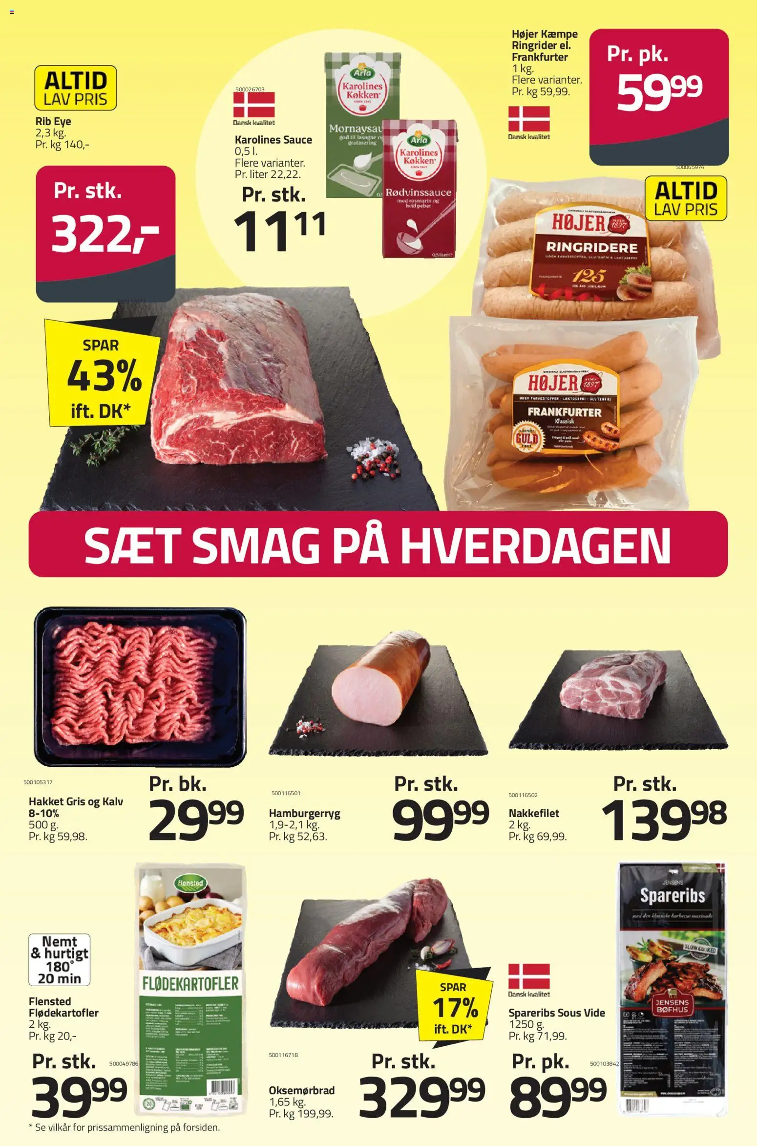 Fleggaard tilbudsavis – gyldig fra 18.03.2026 | Side: 12 | Produkter: Spareribs, Nakkefilet, Hamburgerryg, Carpete
