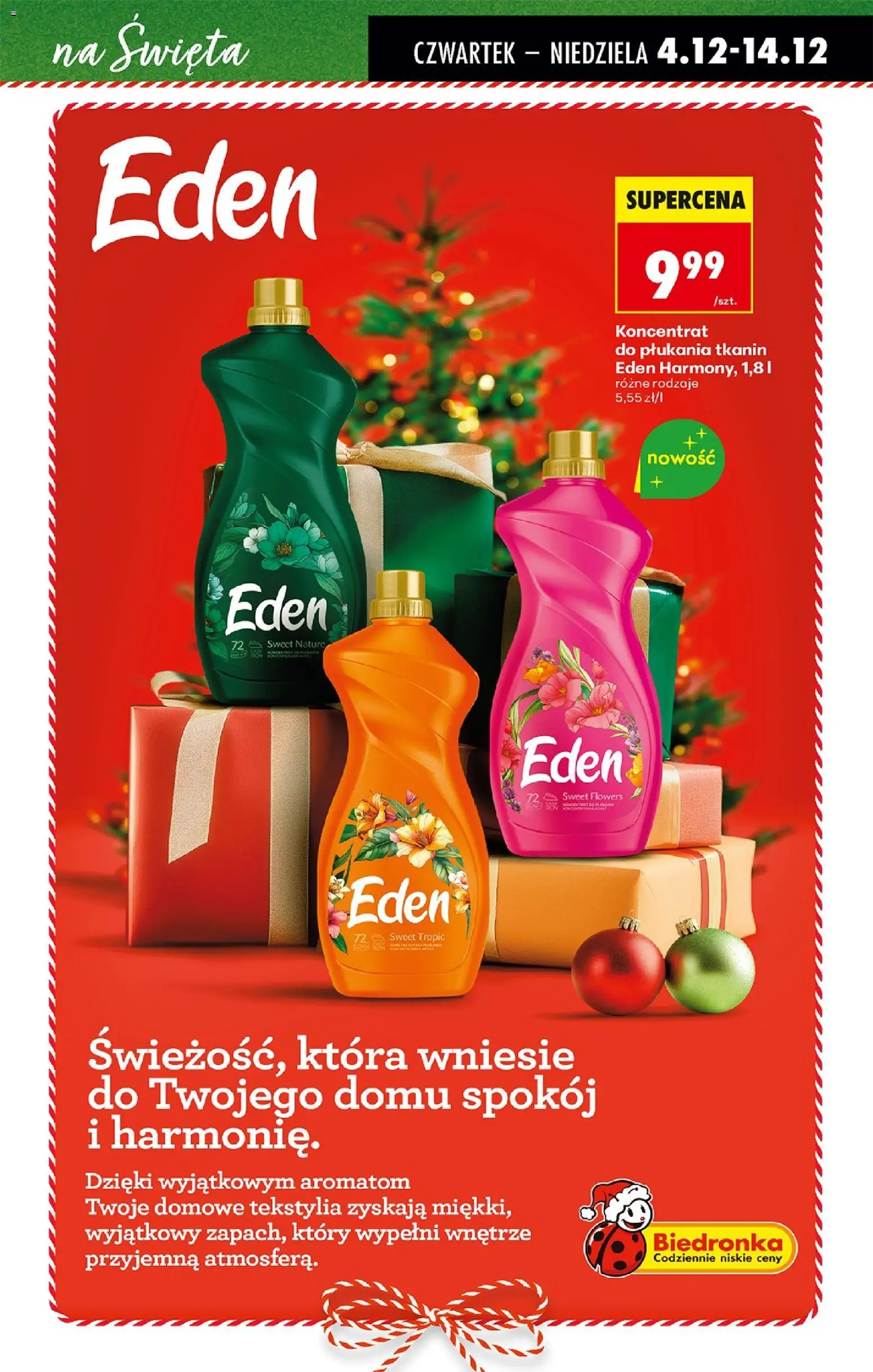 Biedronka gazetka - Drogeria od 04.12.2025 | Strona: 3 | Produkty: Tekstylia