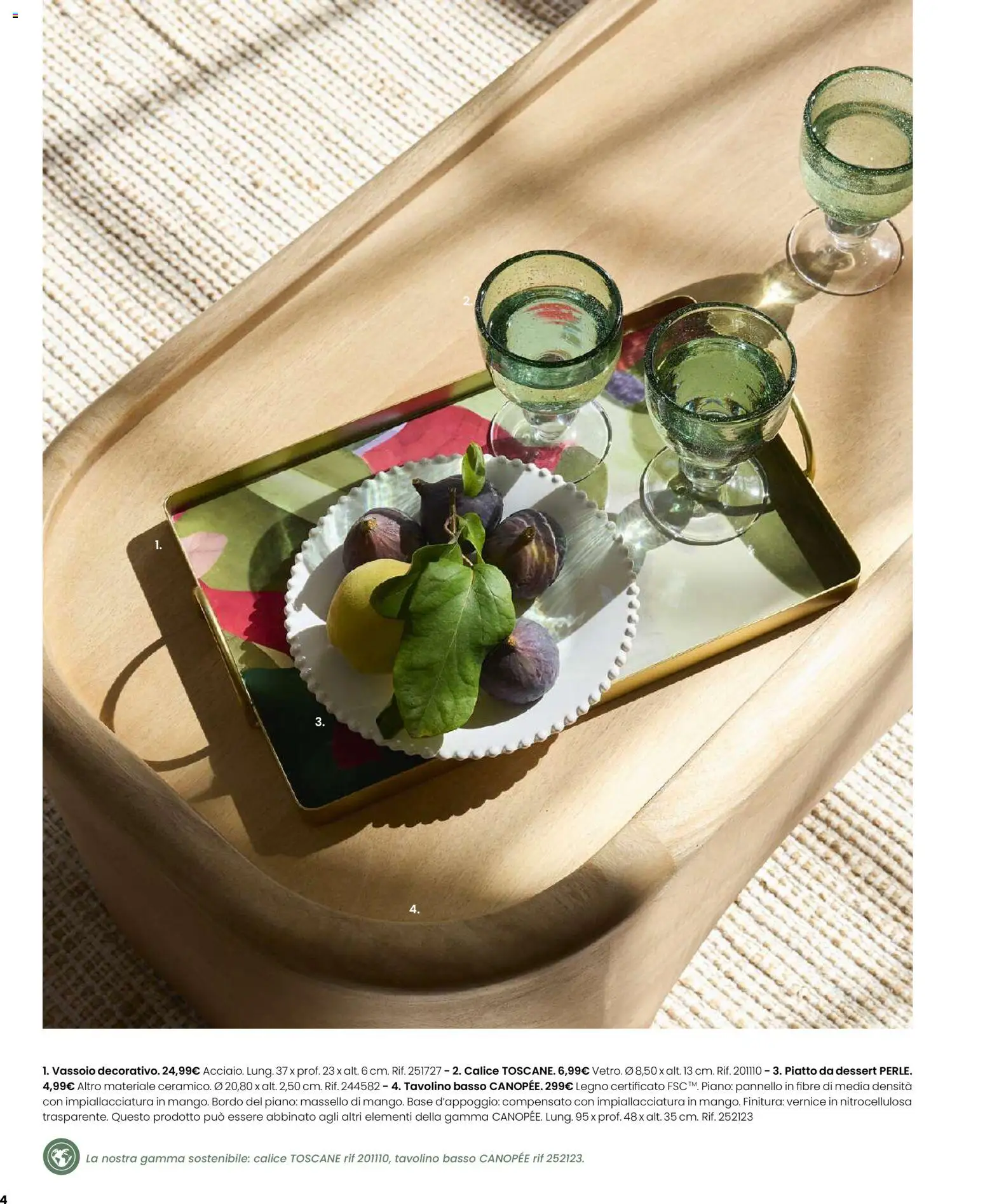 Volantino Maisons du Monde del 12.02.2026 | Pagina: 4 | Prodotti: Tavolino, Calice, Piatto, Vassoio
