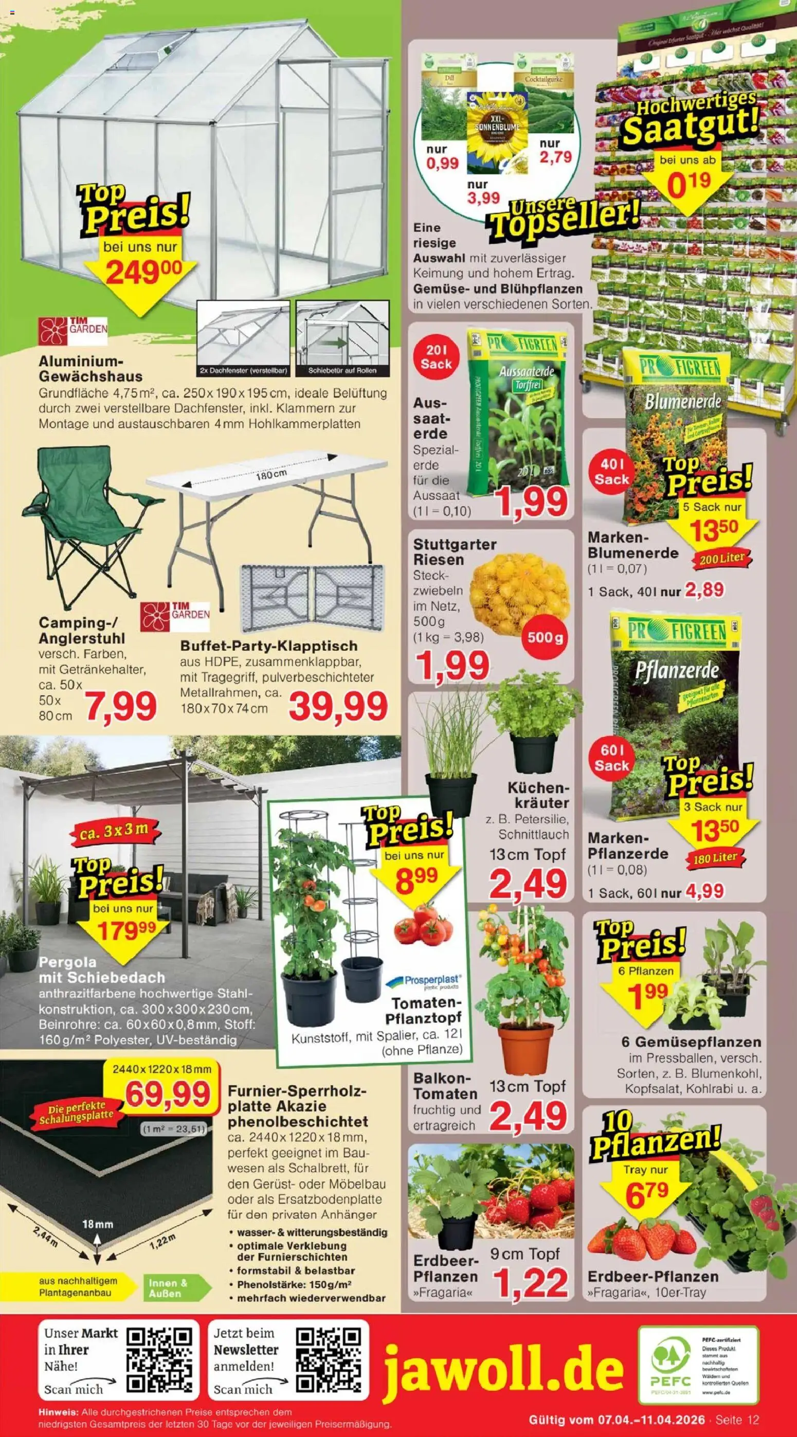 Jawoll Prospekt – gültig ab 07.04.2026 | Seite: 16 | Produkte: Kohlrabi, Tomaten, Wasser, Gemüse