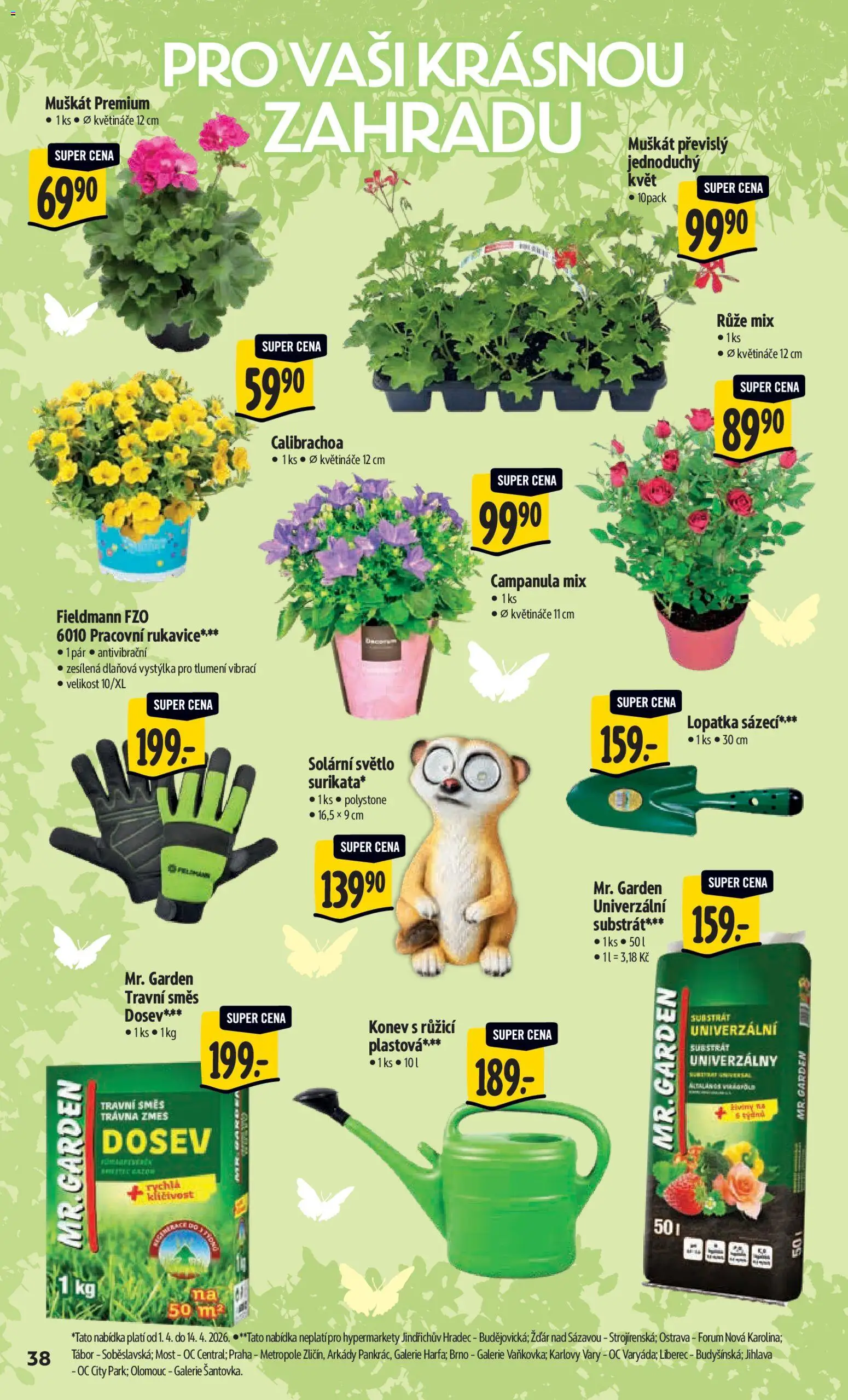 Albert leták - Hypermarket od 01.04.2026 | Strana: 46 | Produkty: Mošt, Rukavice, Substrát, Lopatka