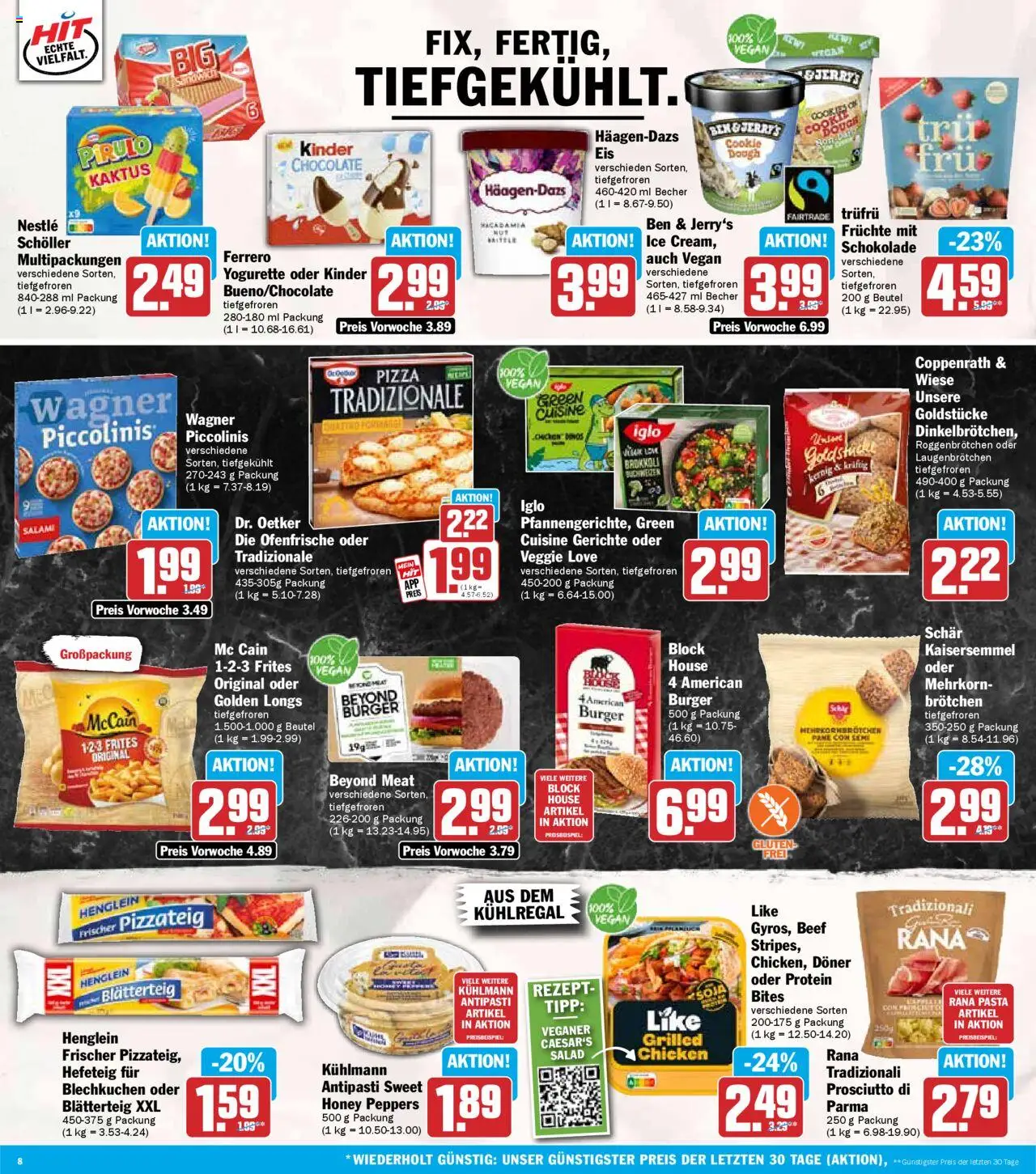 HIT - Mecklenburg-Vorpommern - gültig ab dem 18.08.2025 | Seite: 8 | Produkte: Yogurette, Pane, Brokkoli, Pasta