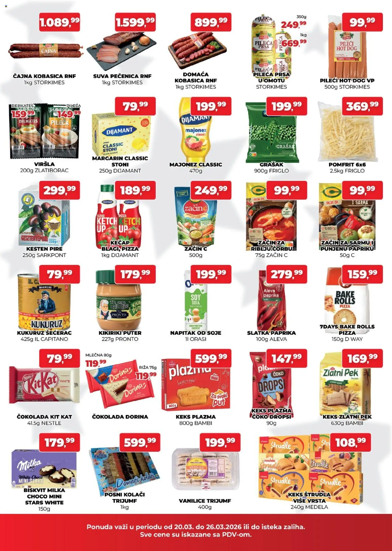 Plus Cash & Carry katalog - važi od 20.03.2026 | Strana: 2 | Proizvode: Kukuruz šećerac, Štrudla, Kikiriki, Kobasica