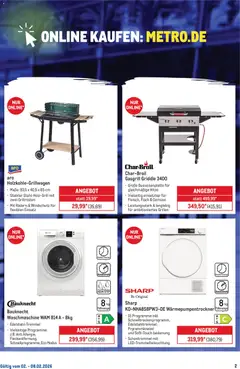 Metro Online: Wochen-Angebote ab 02.02.2026 gültig | Seite: 2 | Produkte: Waschmaschine, Fisch, Gemüse