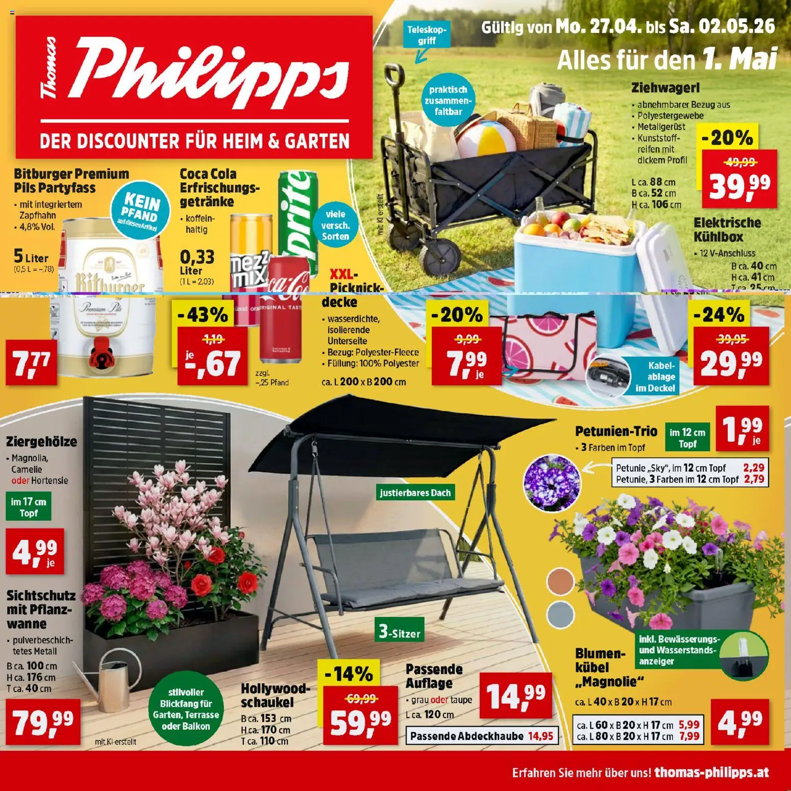 Thomas Philipps Flugblatt gültig ab 27.04.2026 | Seite: 1 | Produkte: Kabel, Decke