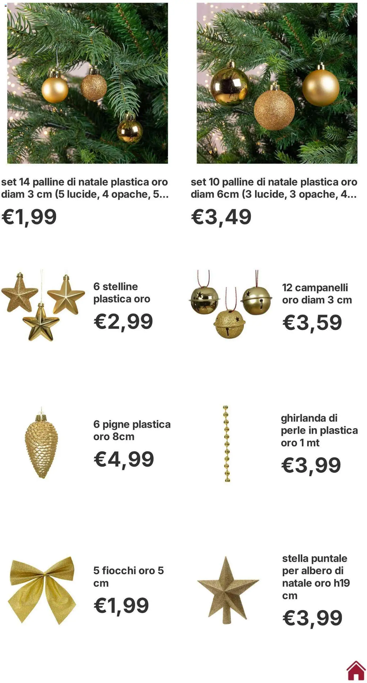 Volantino Brico Center del 12.11.2025 | Pagina: 15 | Prodotti: Albero di natale, Fiocchi