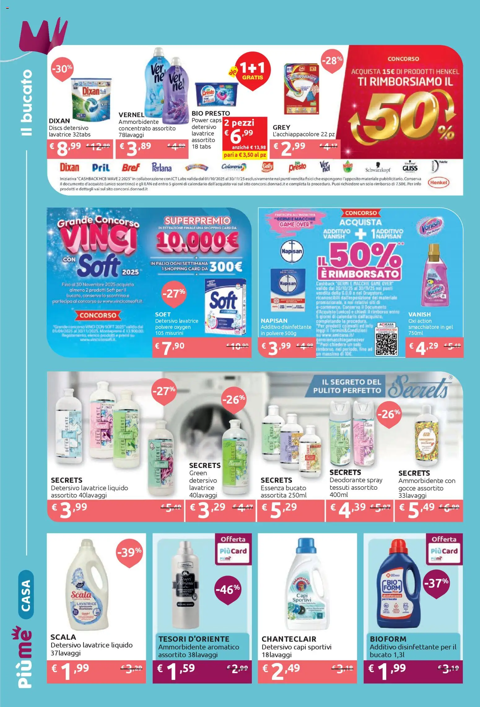 Volantino IperSoap del 17.11.2025 | Pagina: 2 | Prodotti: Ammorbidente, Smacchiatore, Lavatrice, Scala