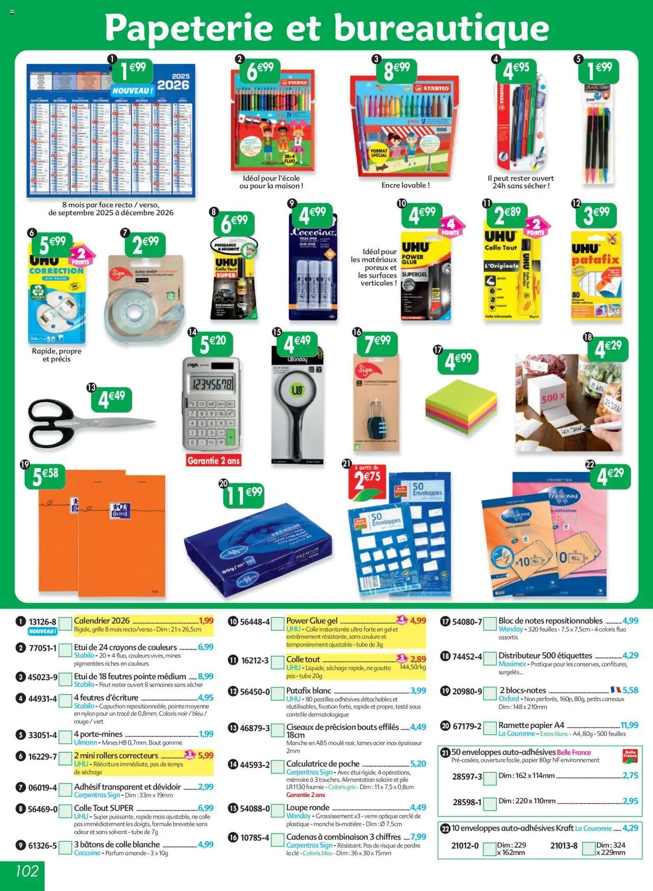  | Page: 102 | Produits: Étui, Rollers, Parfum, Combinaison