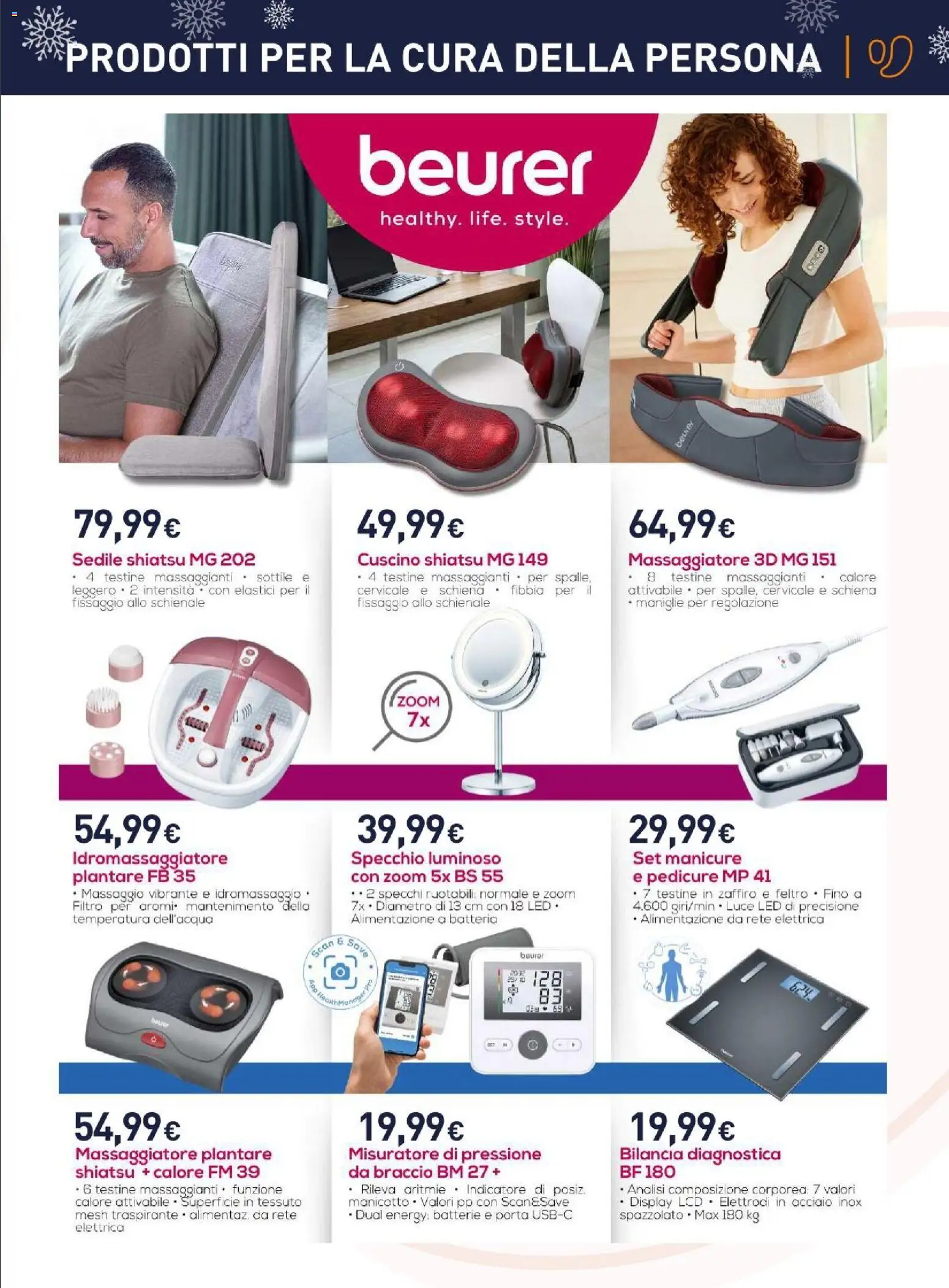 Volantino Unieuro del 06.12.2025 | Pagina: 31 | Prodotti: Misuratore di pressione, Batteria, Specchio, Batterie