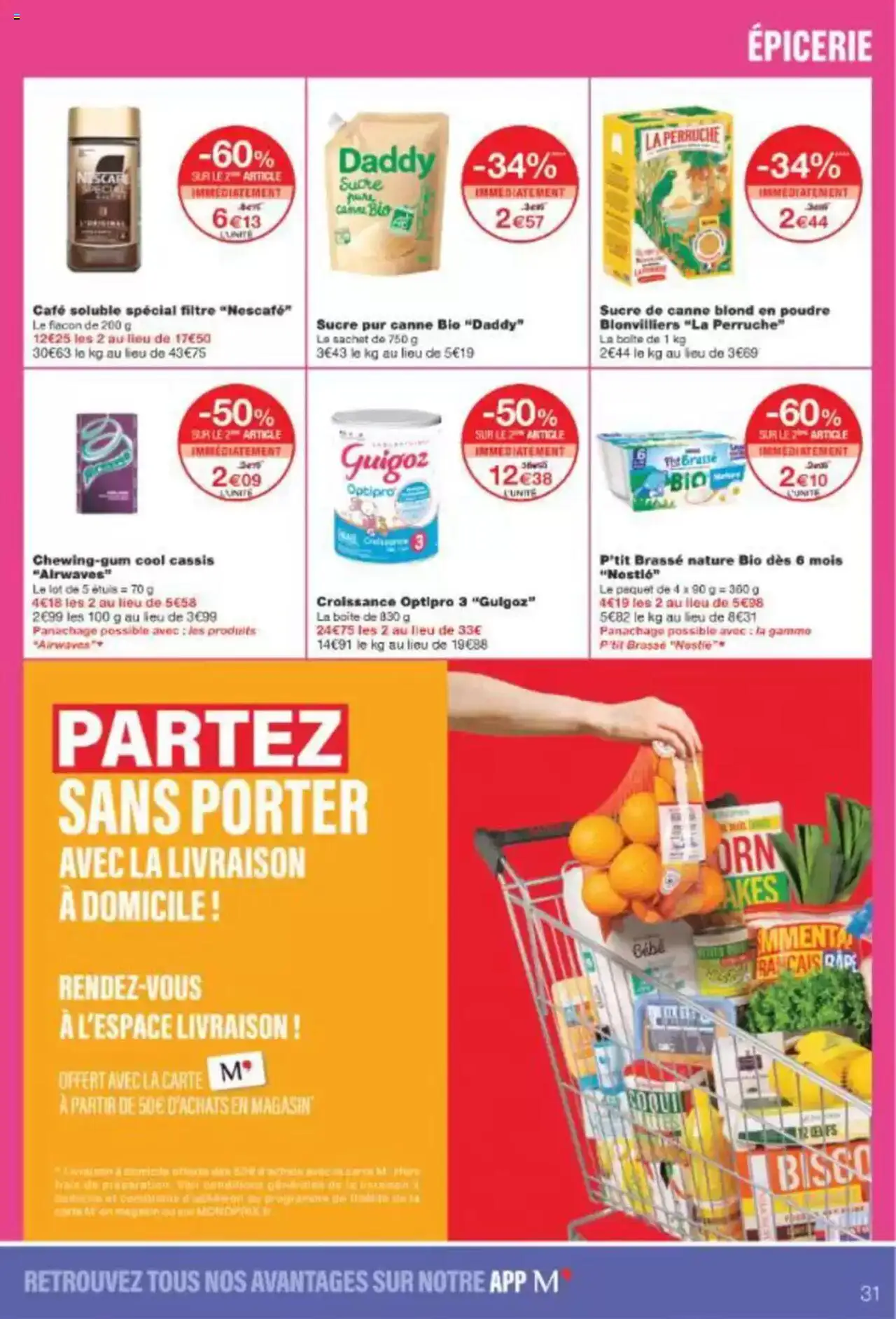  | Page: 31 | Produits: Filtre, Cassis, Café soluble, Sucre de canne