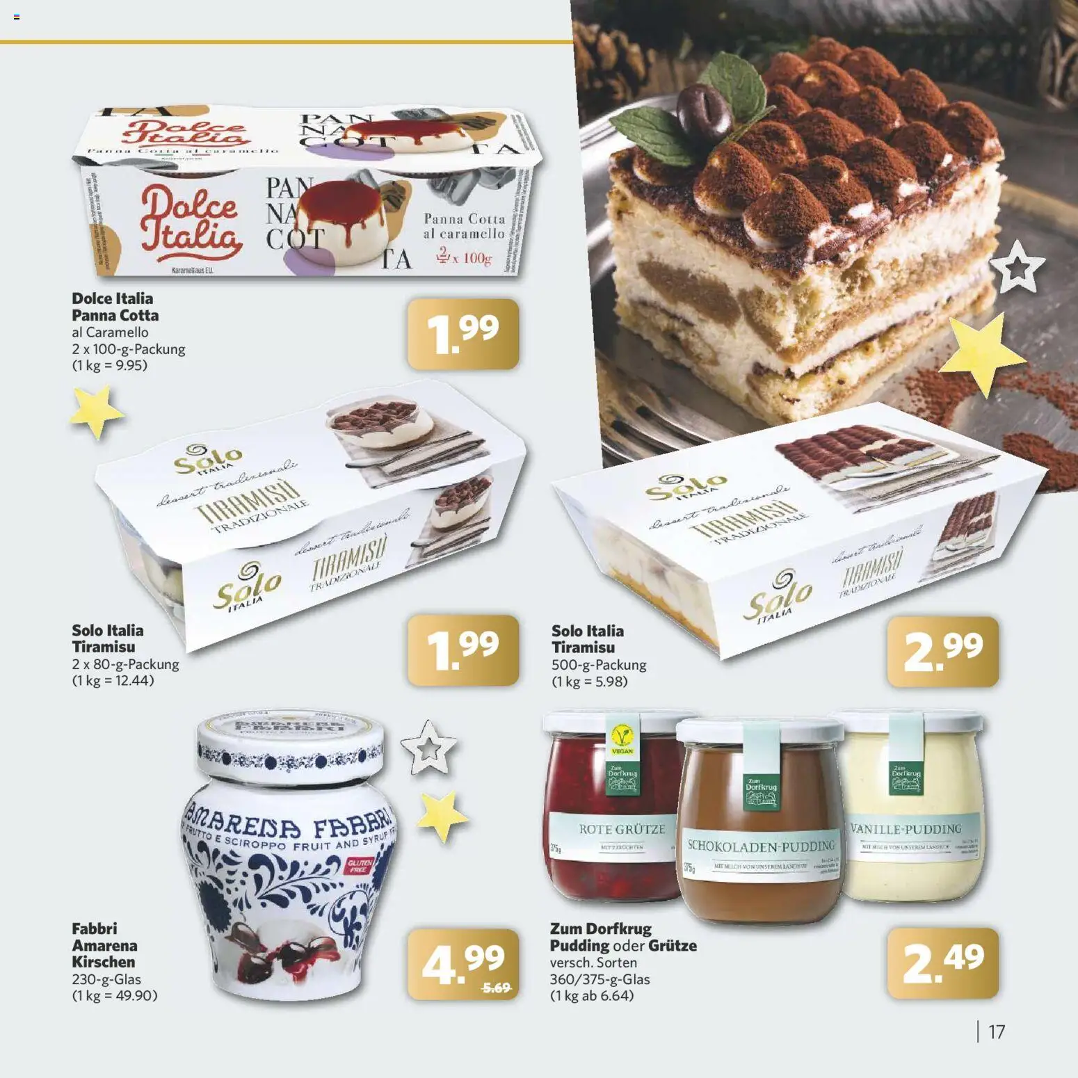 Combi - Festliche Momente – gültig ab 24.11.2025 | Seite: 17 | Produkte: Milch, Pudding, Kirschen