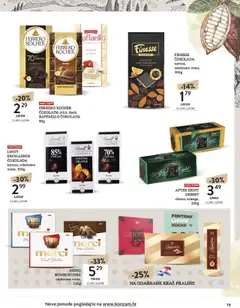 MERCI BOMBONIJERA, odabrane vrste, 250g - Pregled kataloga iz trgovine Konzum, vrijedi od 13.10.2025 | Stranica: 19 | Proizvodi: Praline, Čokolada, Merci, Ferrero Rocher