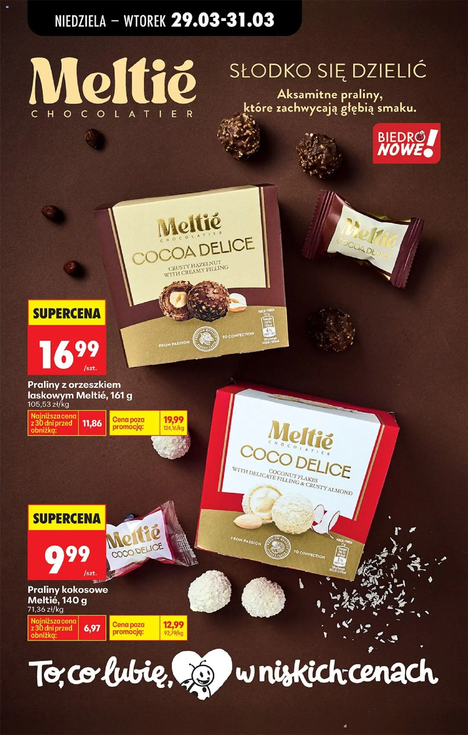 Biedronka gazetka od niedzieli od 29.03.2026 | Strona: 65 | Produkty: Praliny