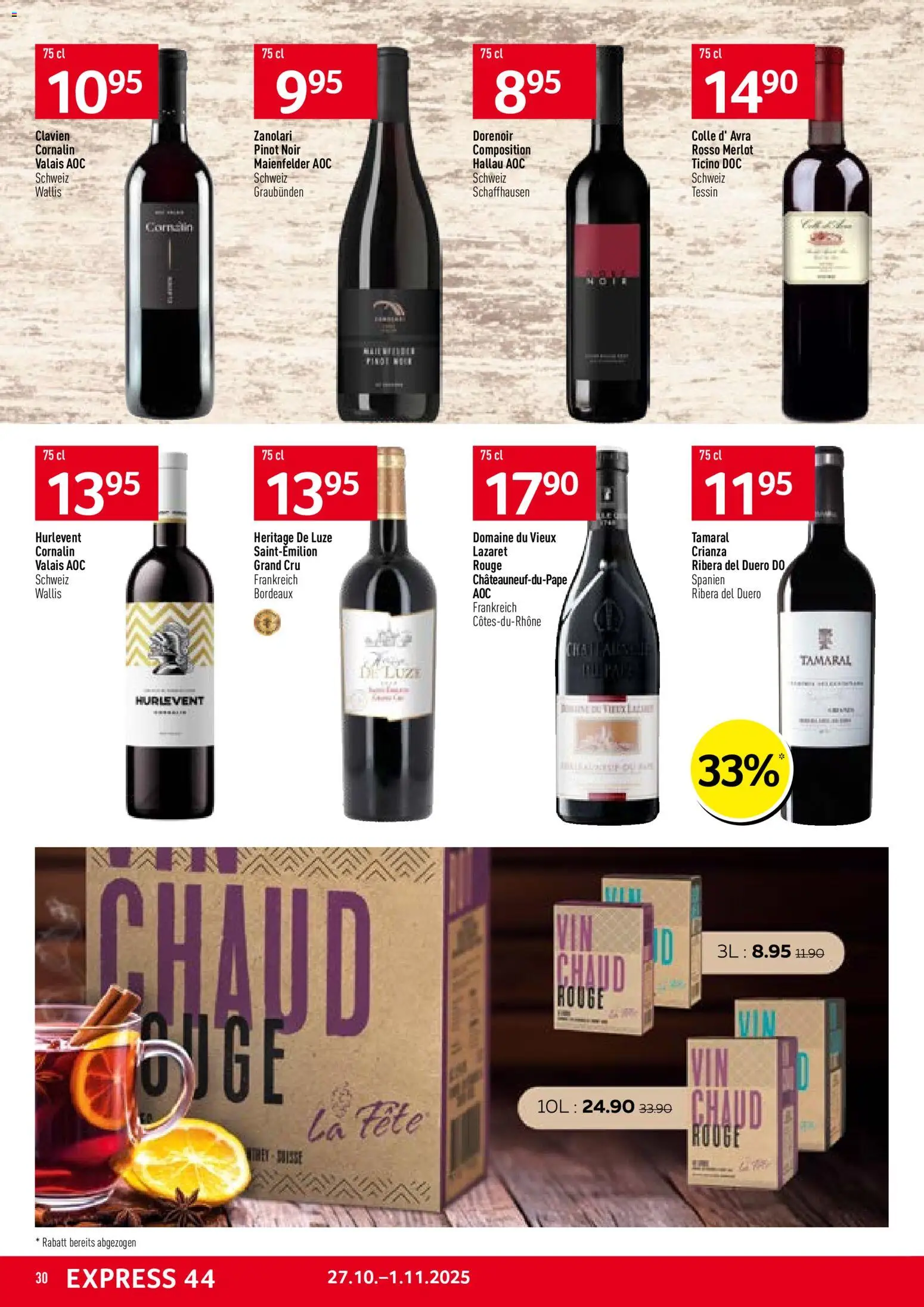 Prodega Aktionen – gültig ab 27.10.2025 | Seite: 30 | Produkte: Merlot, Rouge