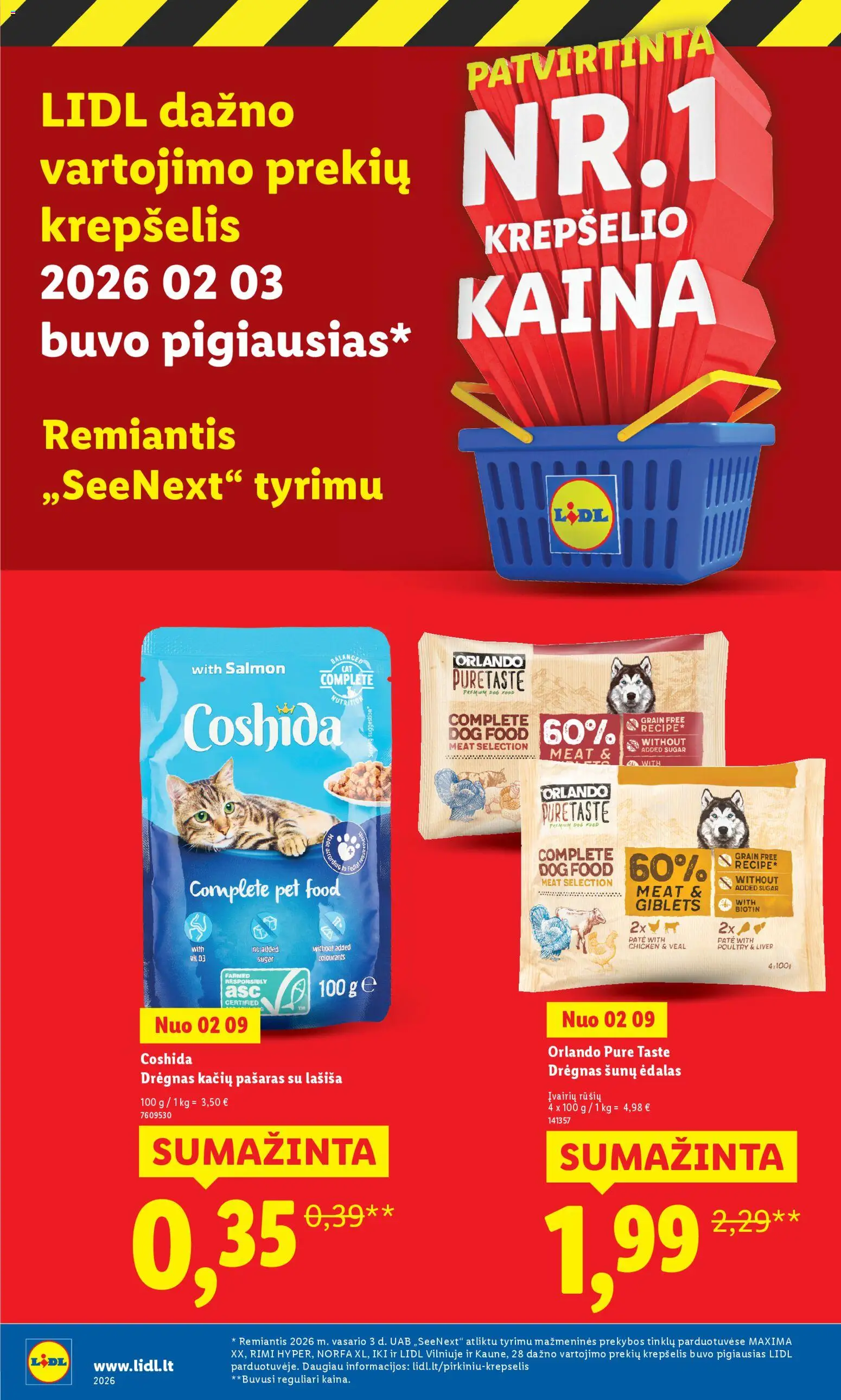LIDL akcijos nuo 02.03.2026 | Puslapis: 22 | Prekių: Krepšelis