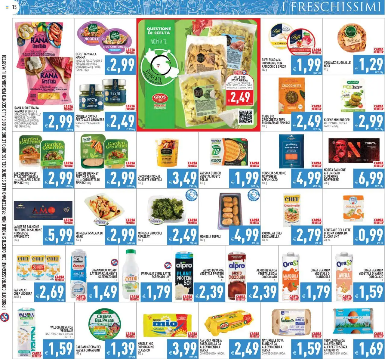 Volantino PIM Supermercati del 06.08.2025 | Pagina: 15 | Prodotti: Panna, Insalata, Nuggets, Ricotta