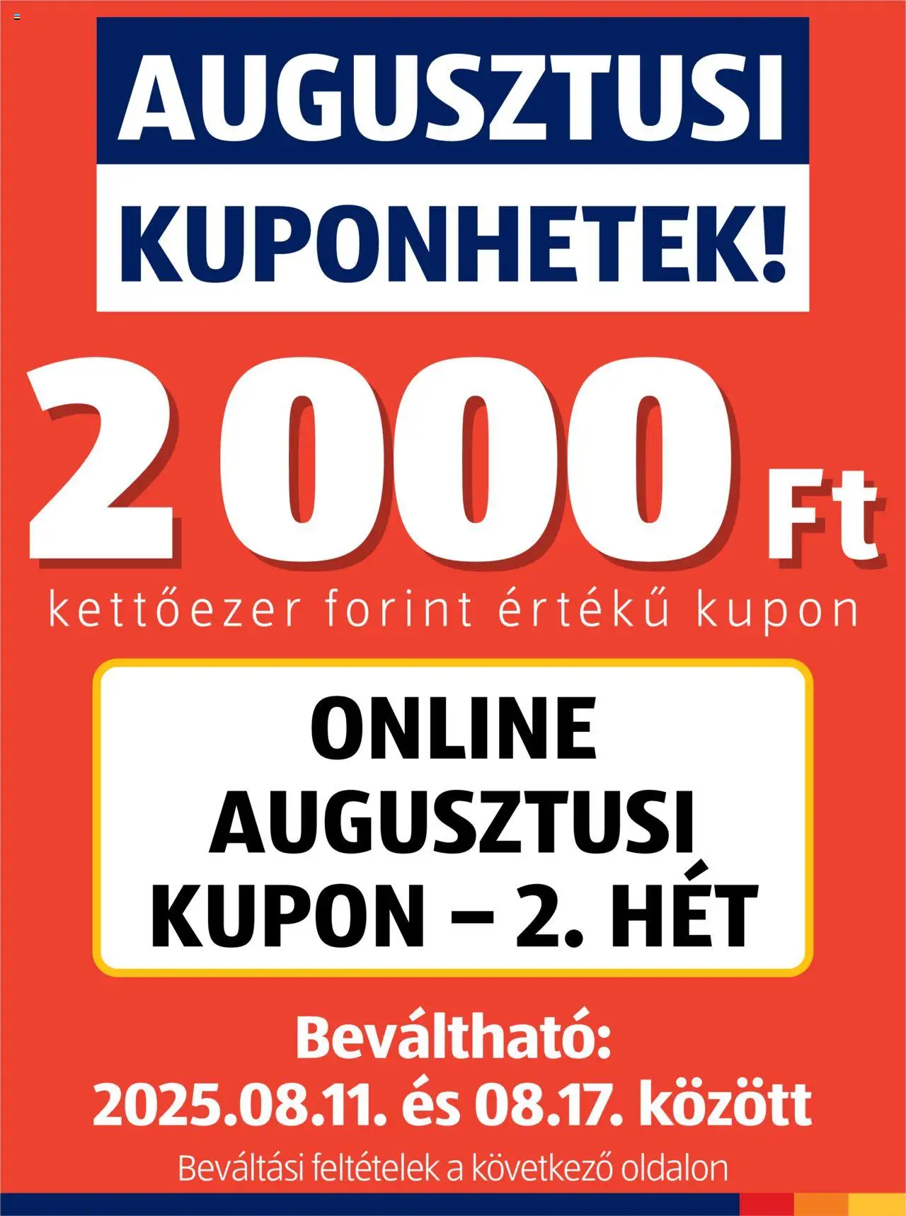 Aldi akciós ujság - amely érvényes a következő dátumtól: 11.08.2025 | Oldal: 1