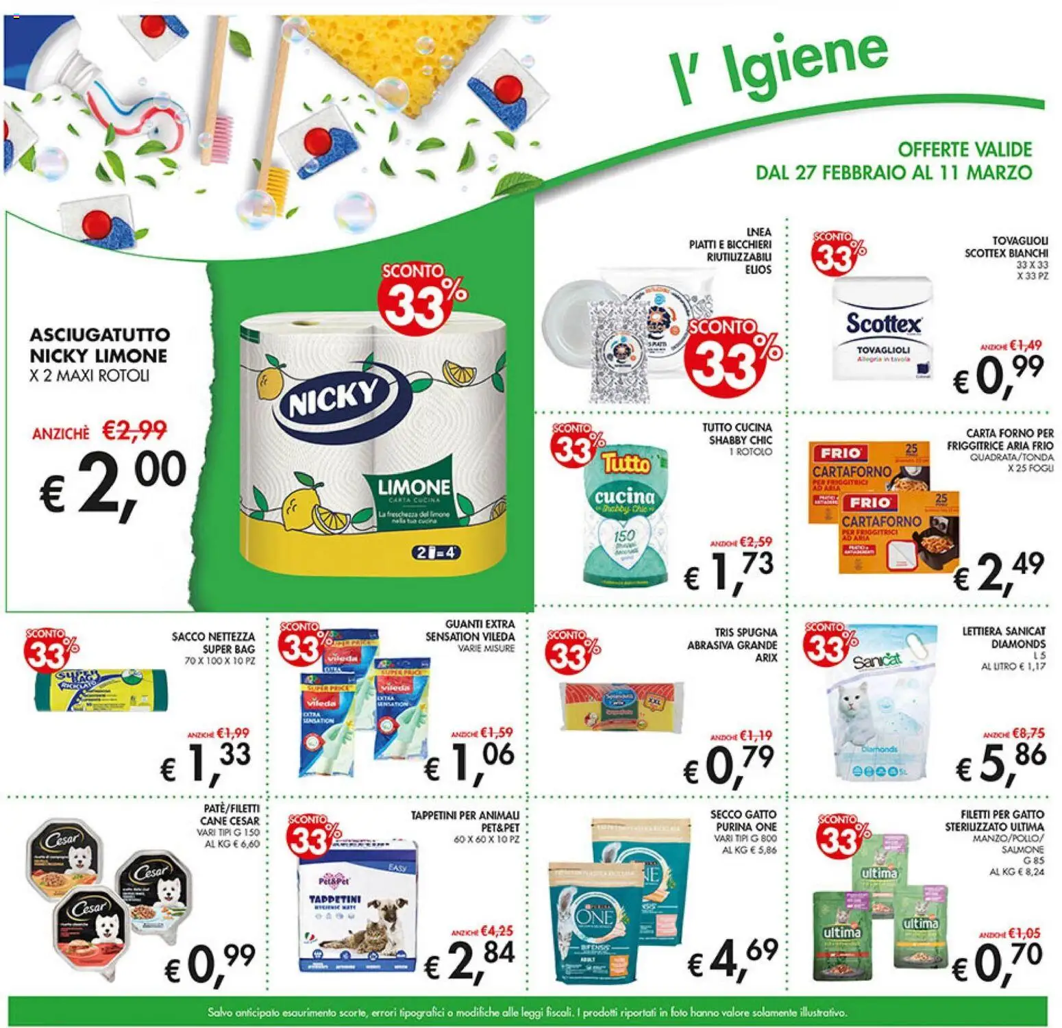 Volantino Coal del 27.02.2026 | Pagina: 19 | Prodotti: Salmone, Guanti, Carta forno, Friggitrice