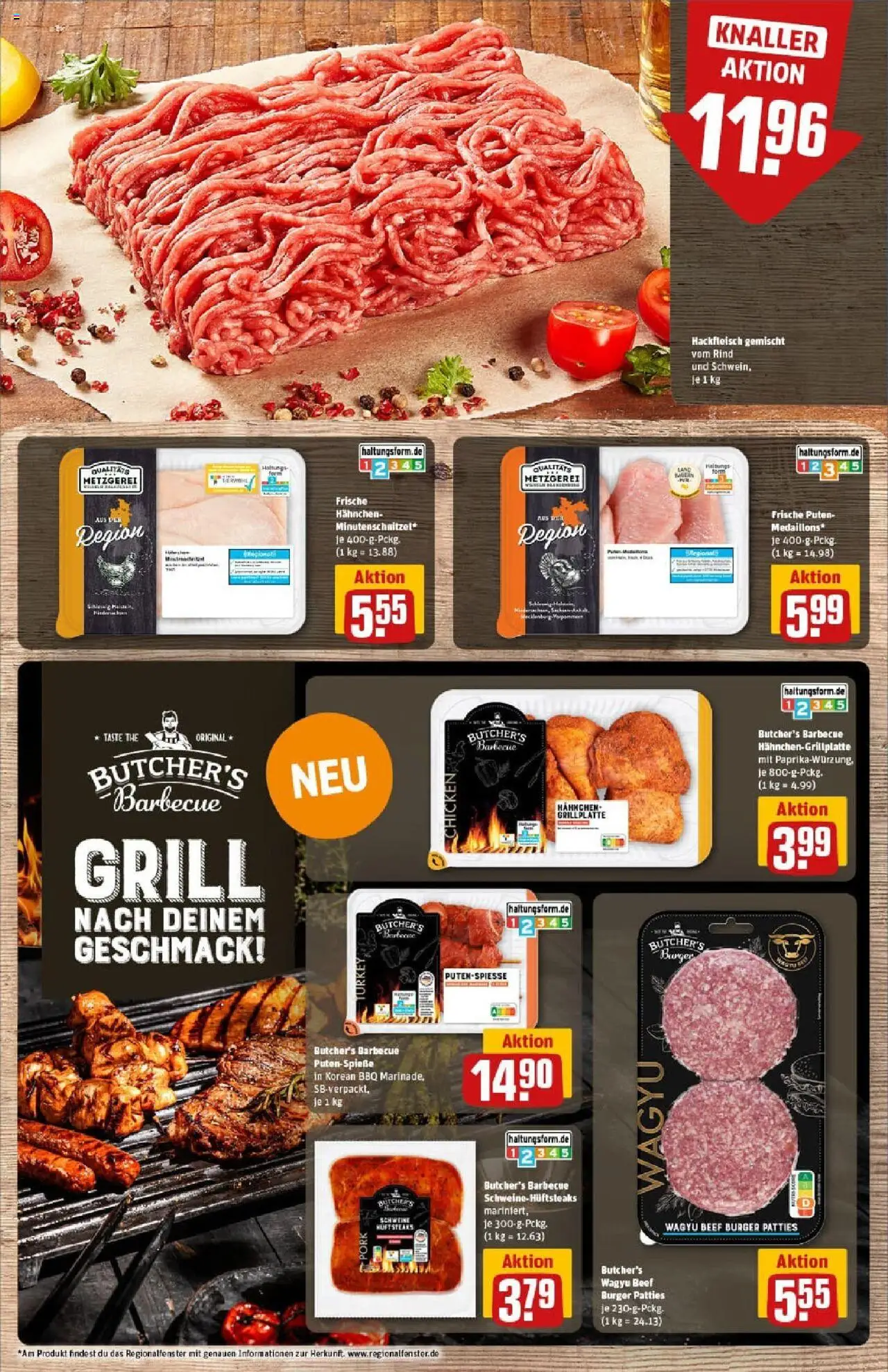 Rewe prospekt Salzgitter	 - gültig ab dem 13.07.2025 | Seite: 8 | Produkte: Grill, Hahnchen, Burger, Hackfleisch