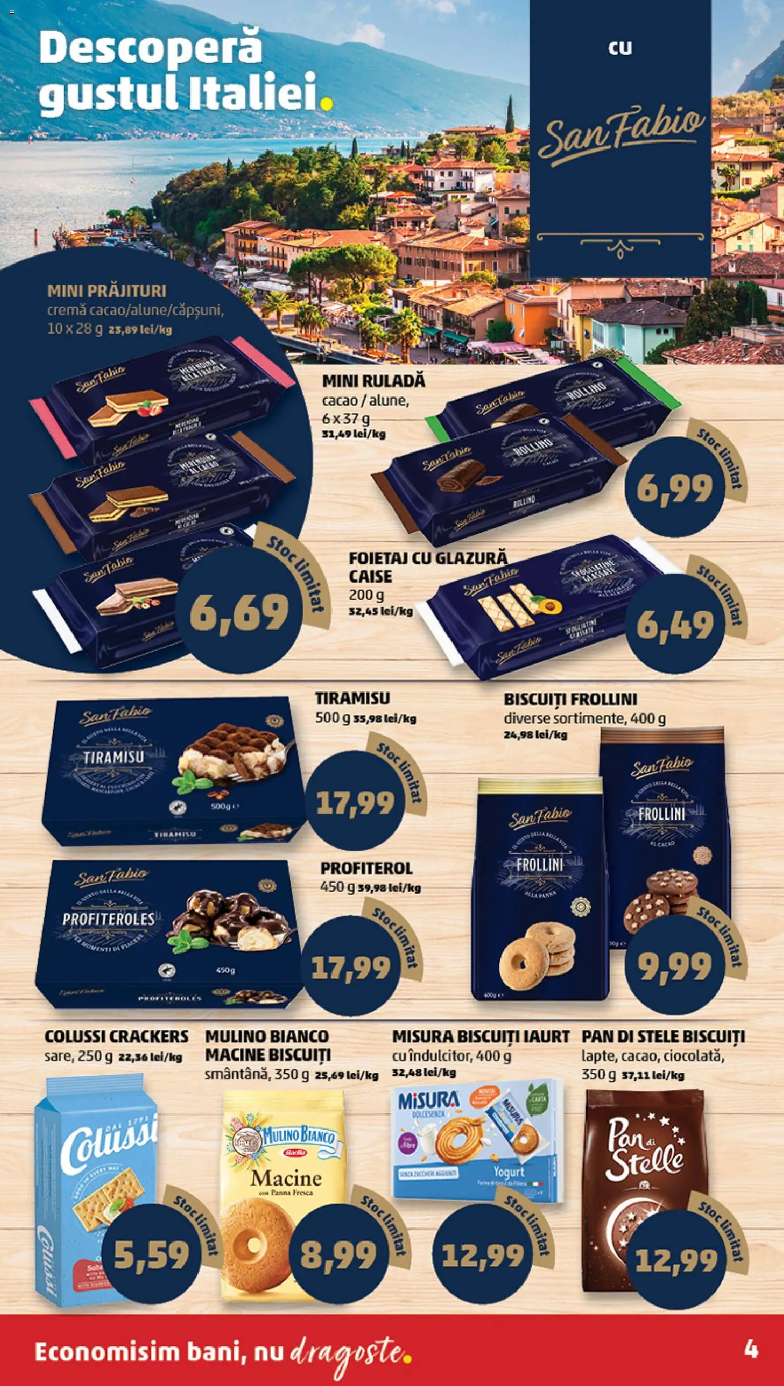 Noul catalog PENNY – valabil de la 14.01.2026 | Pagină: 4 | Produse: Foietaj, Tiramisu, Biscuiți, Ahtapot