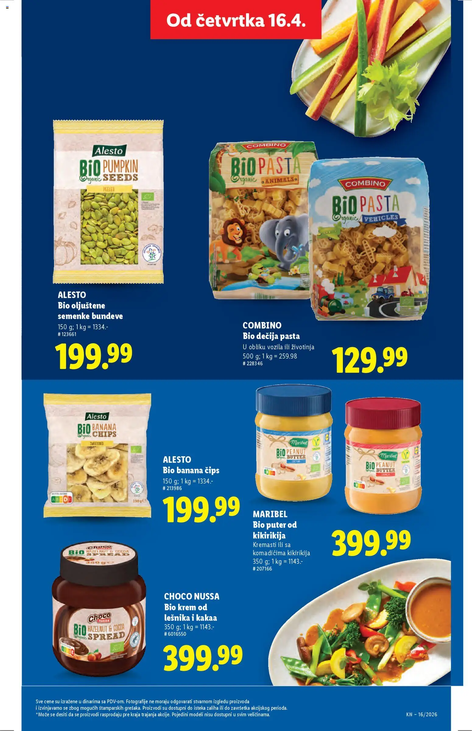 Lidl katalog - važi od 16.04.2026 | Strana: 59 | Proizvode: Banana, Čips, Puter