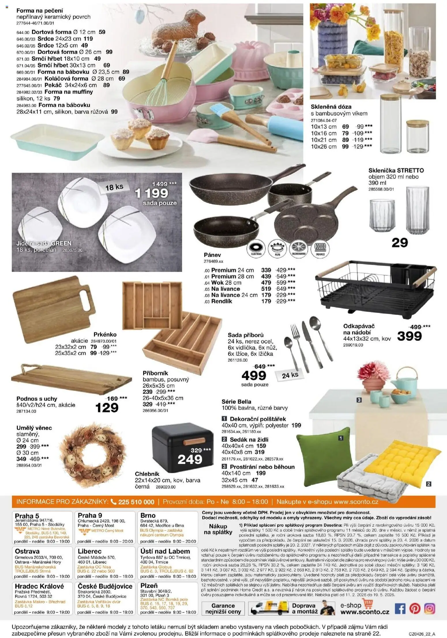 Sconto nábytek leták od 04.03.2026 | Strana: 22 | Produkty: Pekáč, Odkapávač, Lžička, Příborník